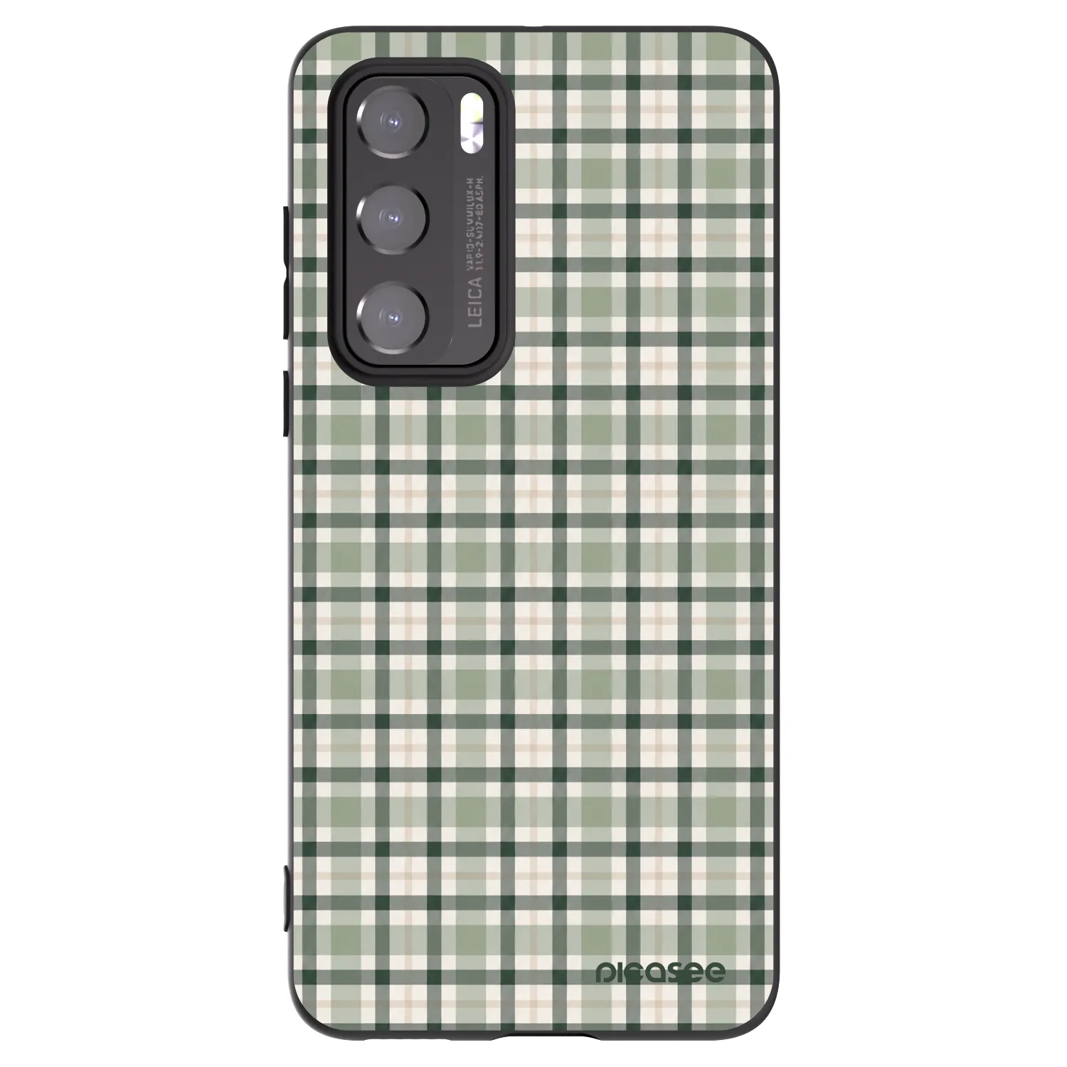 Picasee silikónový čierny obal pre Huawei P40 - Sage Tartan