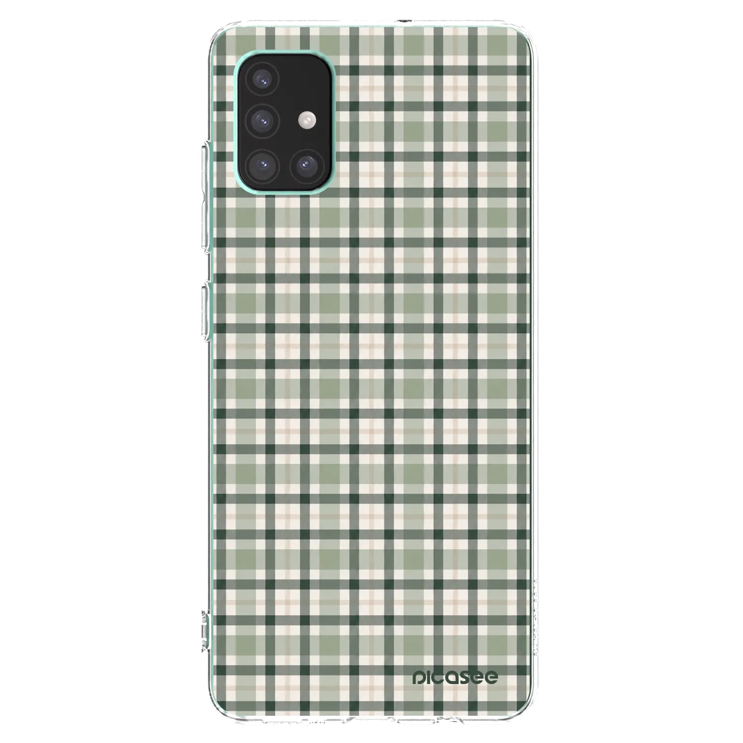Picasee silikónový prehľadný obal pre Samsung Galaxy M51 M515F - Sage Tartan