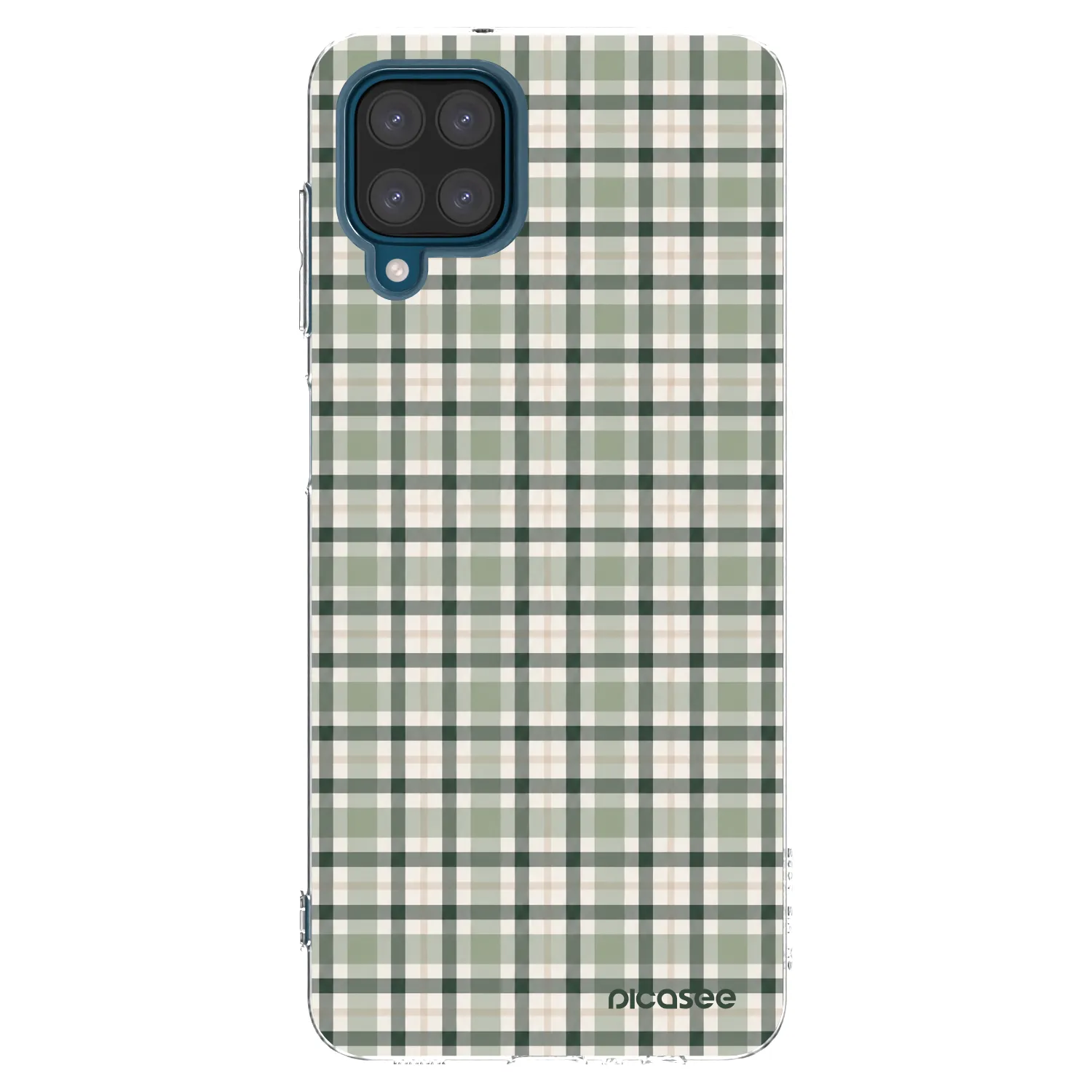 Picasee silikónový prehľadný obal pre Samsung Galaxy A12 A125F - Sage Tartan