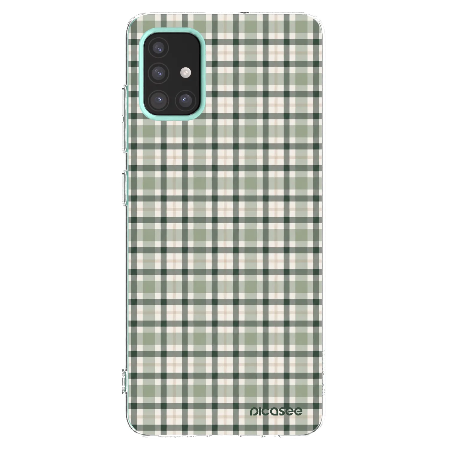 Picasee silikónový prehľadný obal pre Samsung Galaxy M31s - Sage Tartan