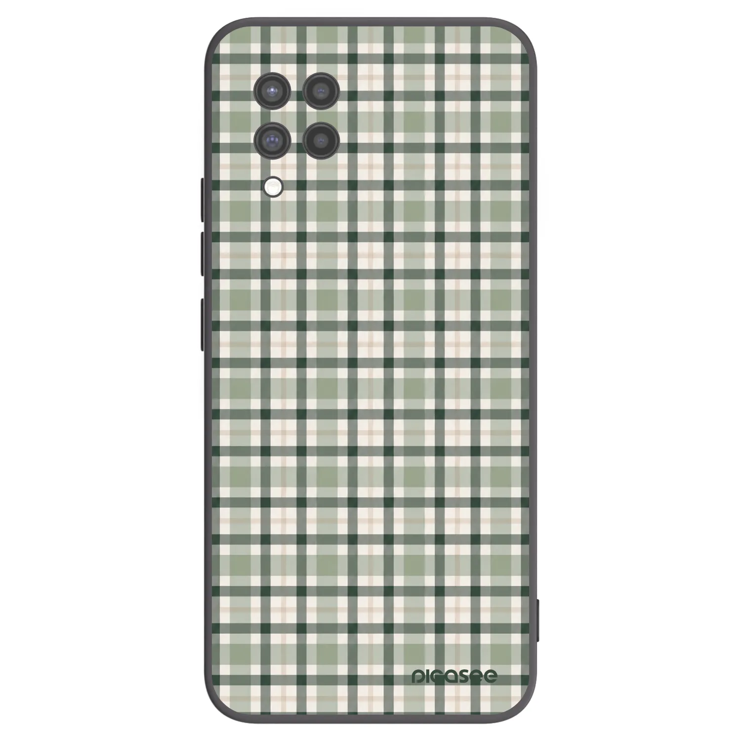 Picasee silikónový čierny obal pre Samsung Galaxy A42 A426B - Sage Tartan