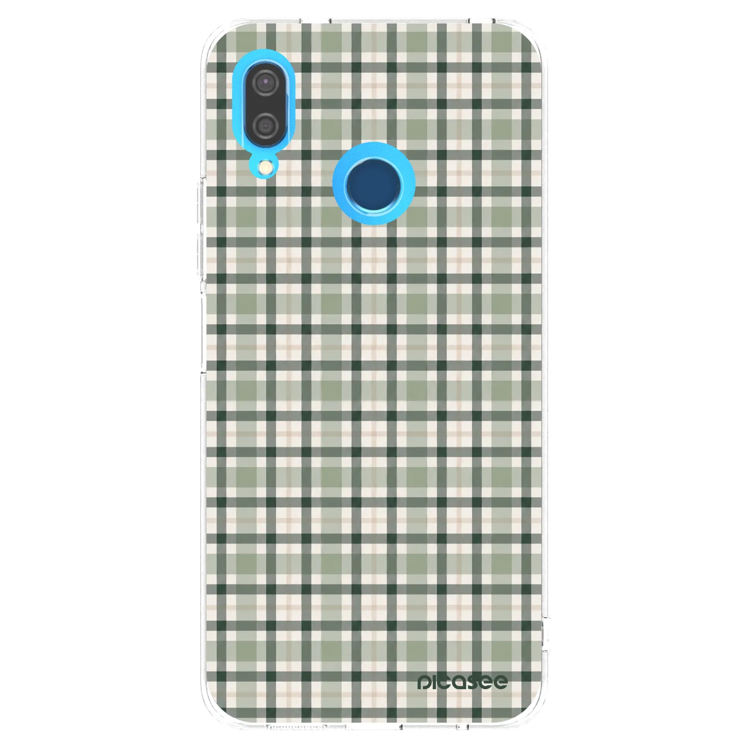 Picasee silikónový prehľadný obal pre Huawei P20 Lite - Sage Tartan