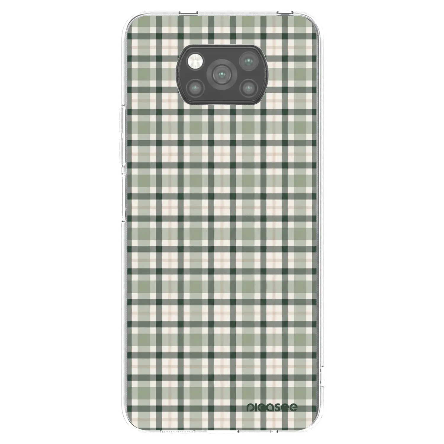 Picasee silikónový čierny obal pre Xiaomi Poco X3 Pro - Sage Tartan