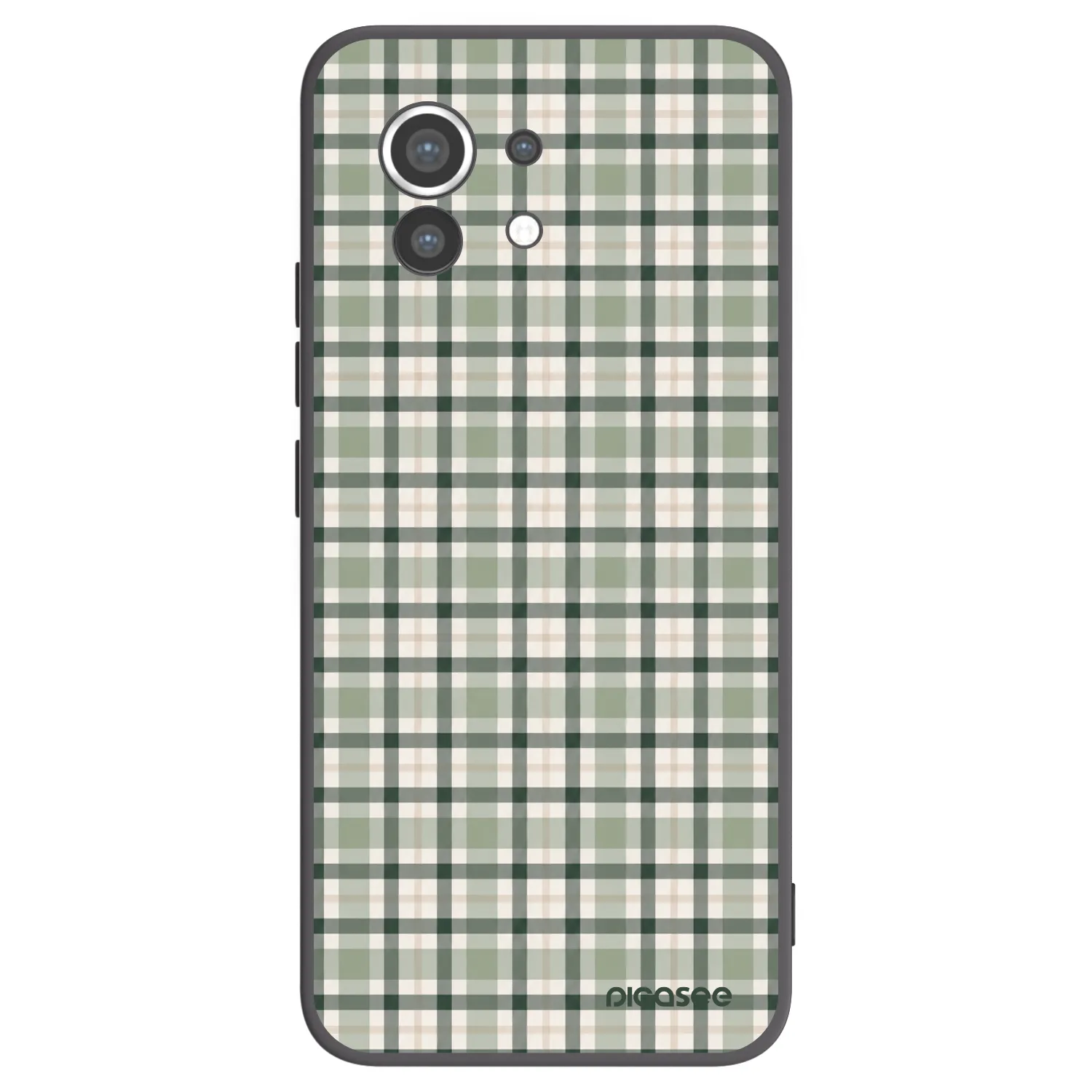 Picasee silikónový čierny obal pre Xiaomi Mi 11 - Sage Tartan