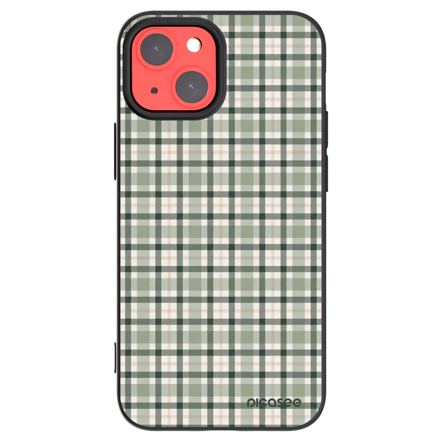 Picasee silikónový čierny obal pre Apple iPhone 13 mini - Sage Tartan