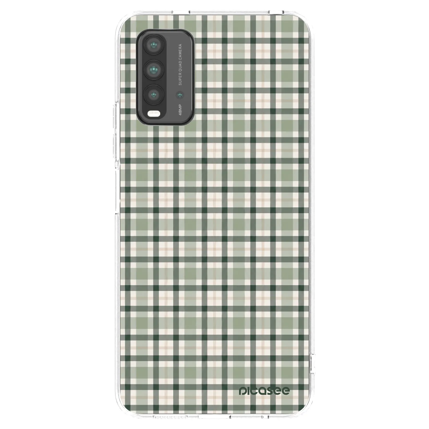 Picasee silikónový prehľadný obal pre Xiaomi Redmi 9T - Sage Tartan