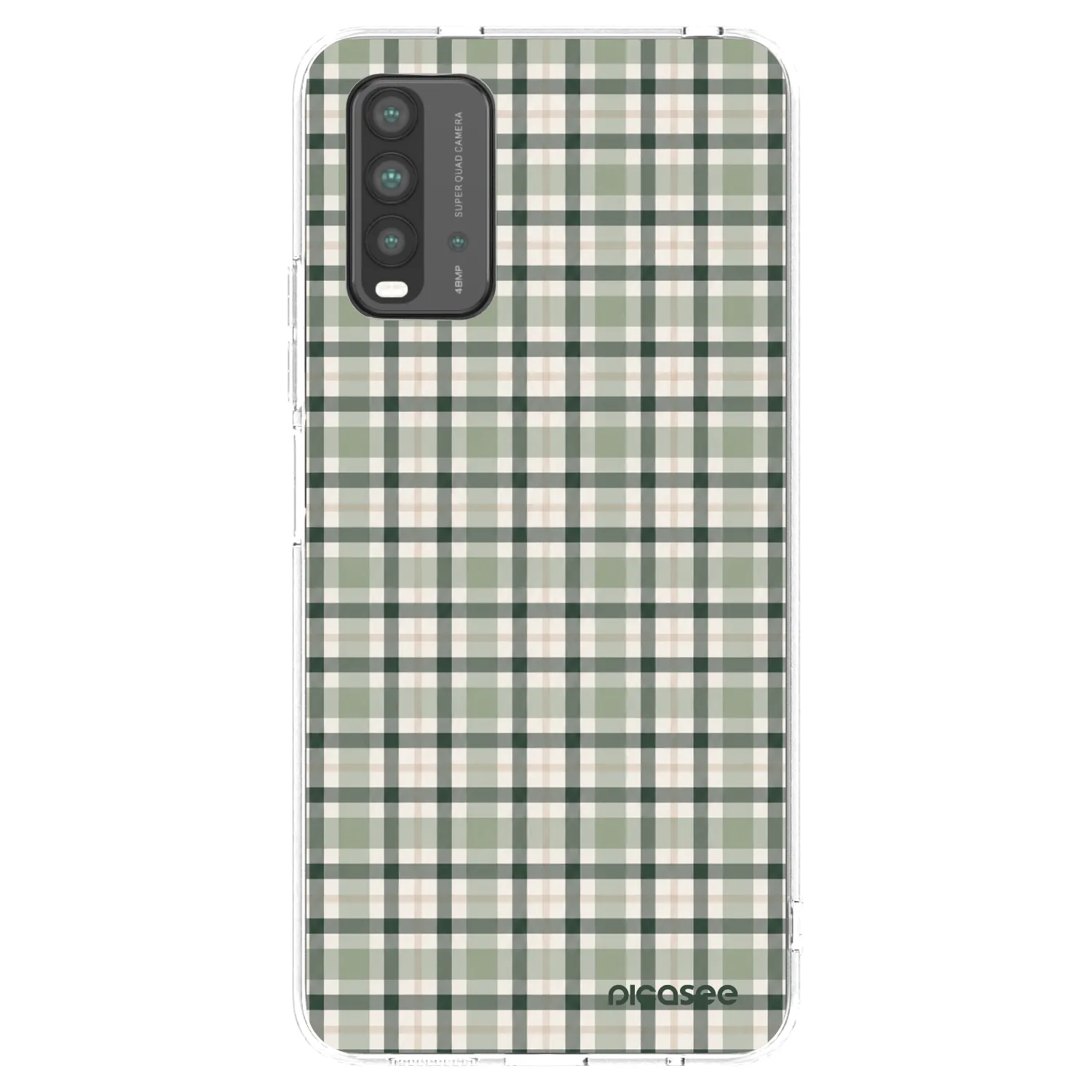 Picasee silikónový čierny obal pre Xiaomi Redmi 9T - Sage Tartan