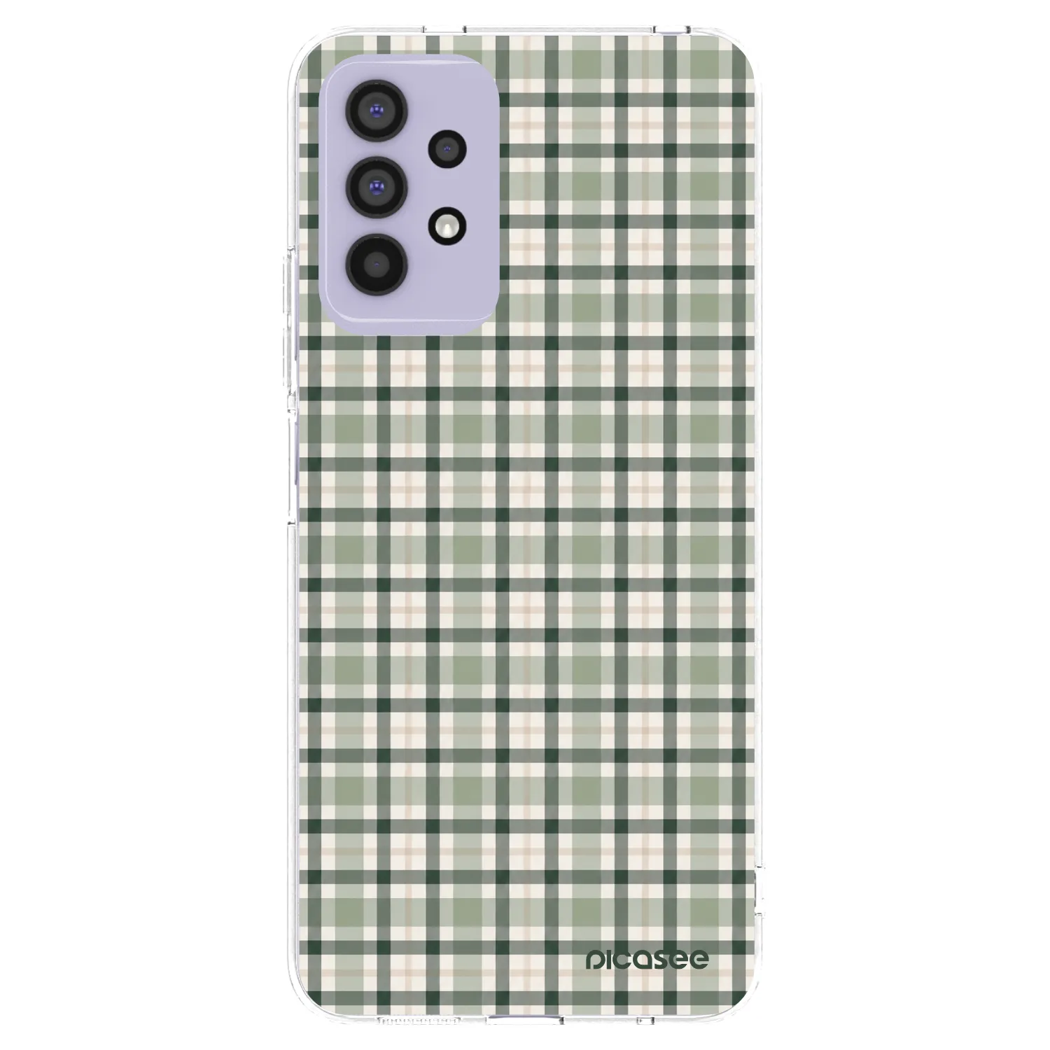 Picasee silikónový prehľadný obal pre Samsung Galaxy A32 4G SM-A325F - Sage Tartan