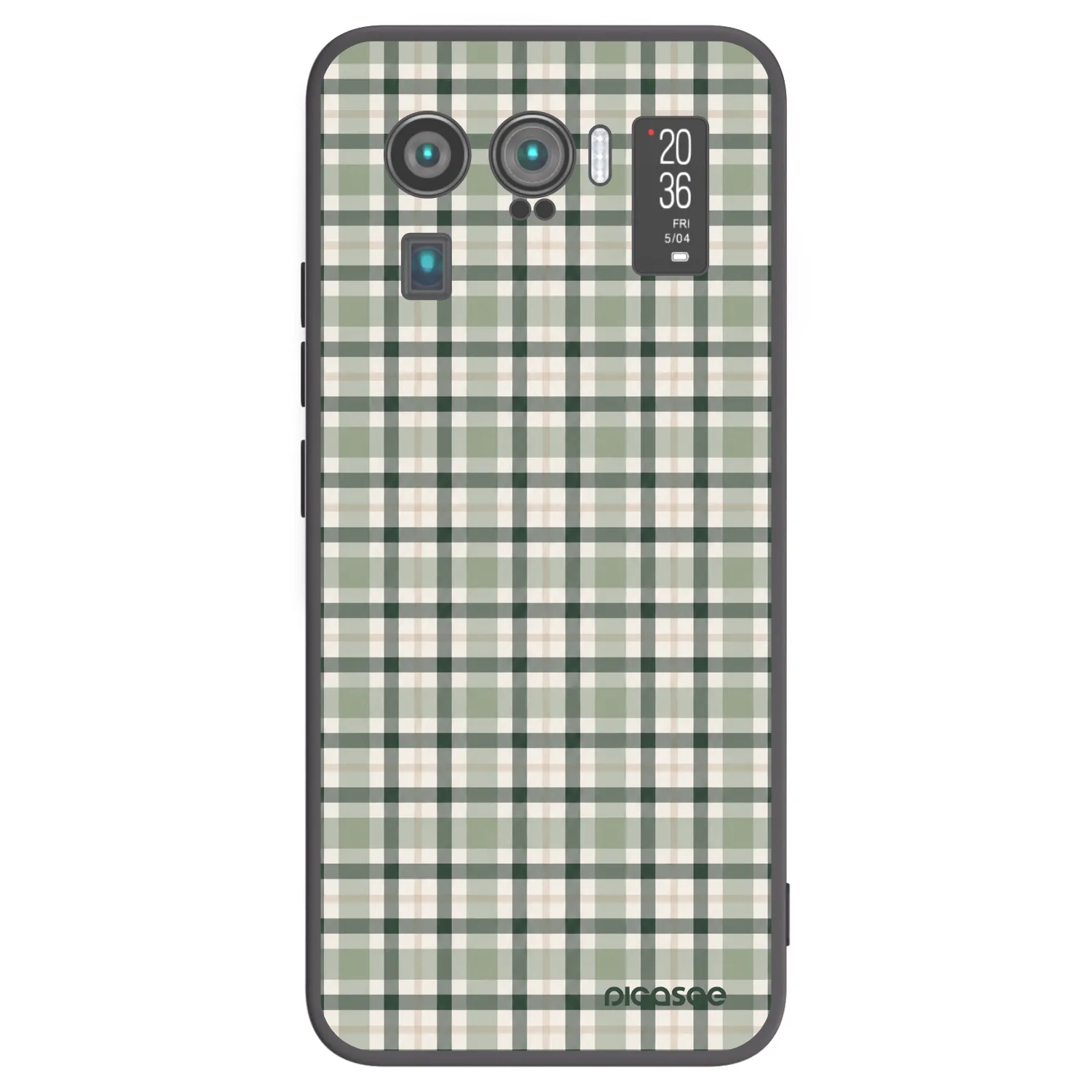 Picasee silikónový čierny obal pre Xiaomi Mi 11 Ultra - Sage Tartan
