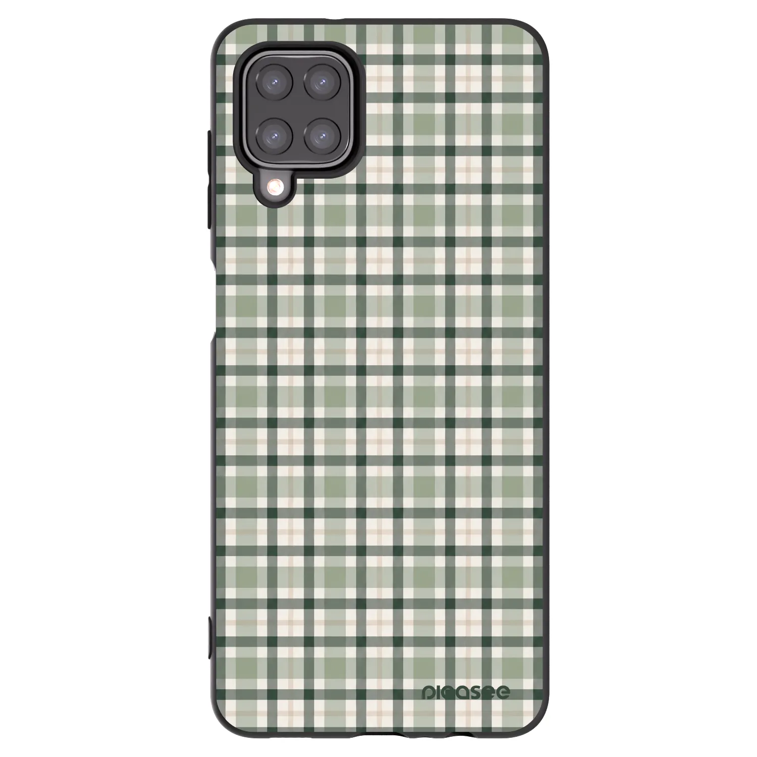 Picasee silikónový čierny obal pre Samsung Galaxy M12 M127F - Sage Tartan