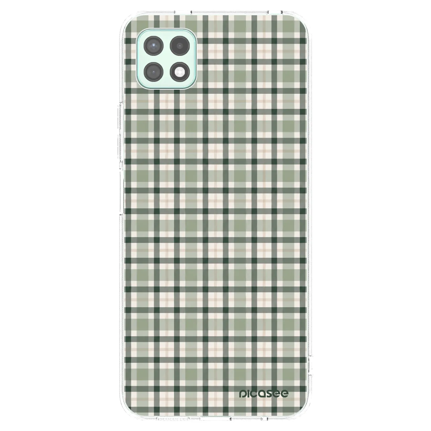 Picasee silikónový prehľadný obal pre Samsung Galaxy A22 A226B 5G - Sage Tartan