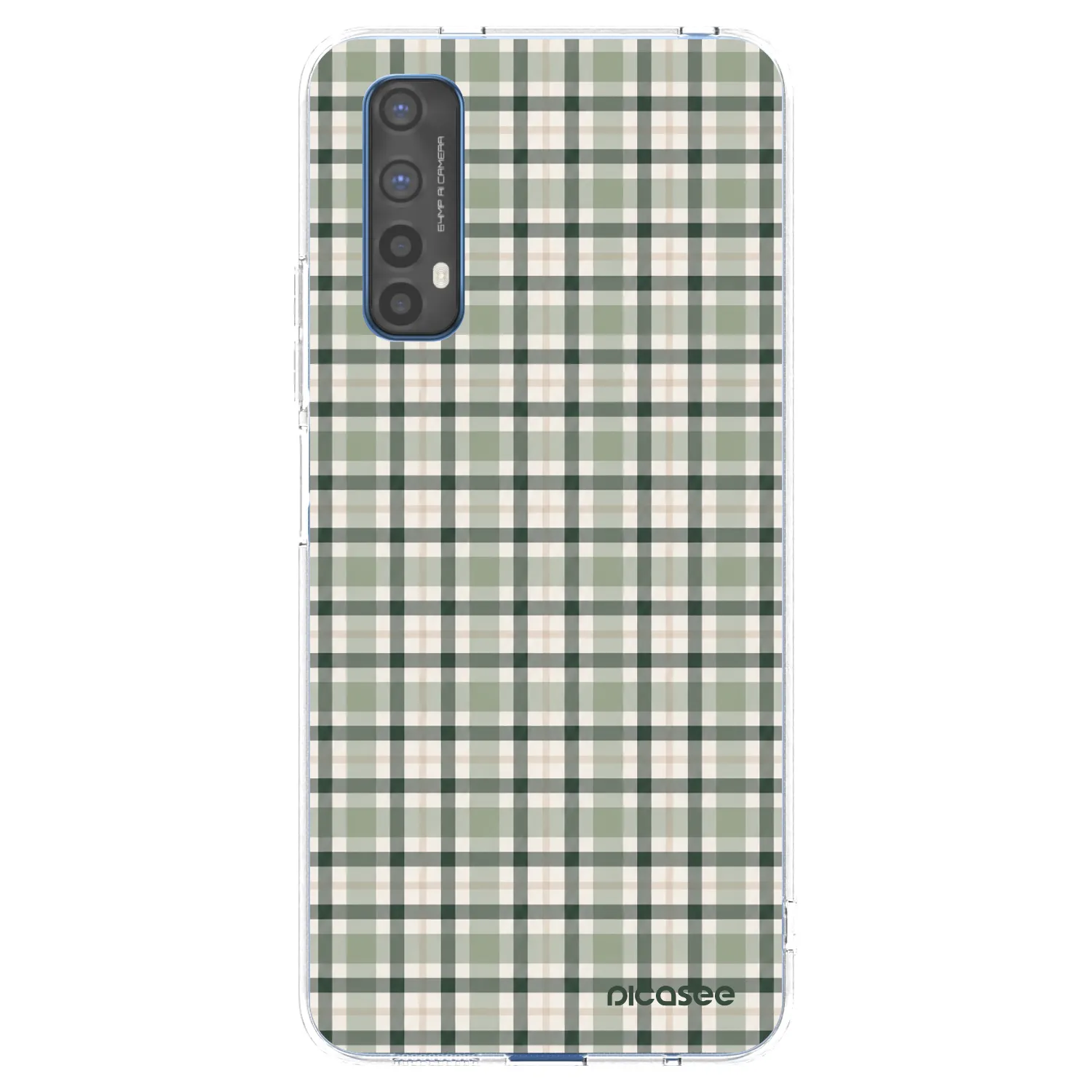Picasee silikónový prehľadný obal pre Realme 7 - Sage Tartan