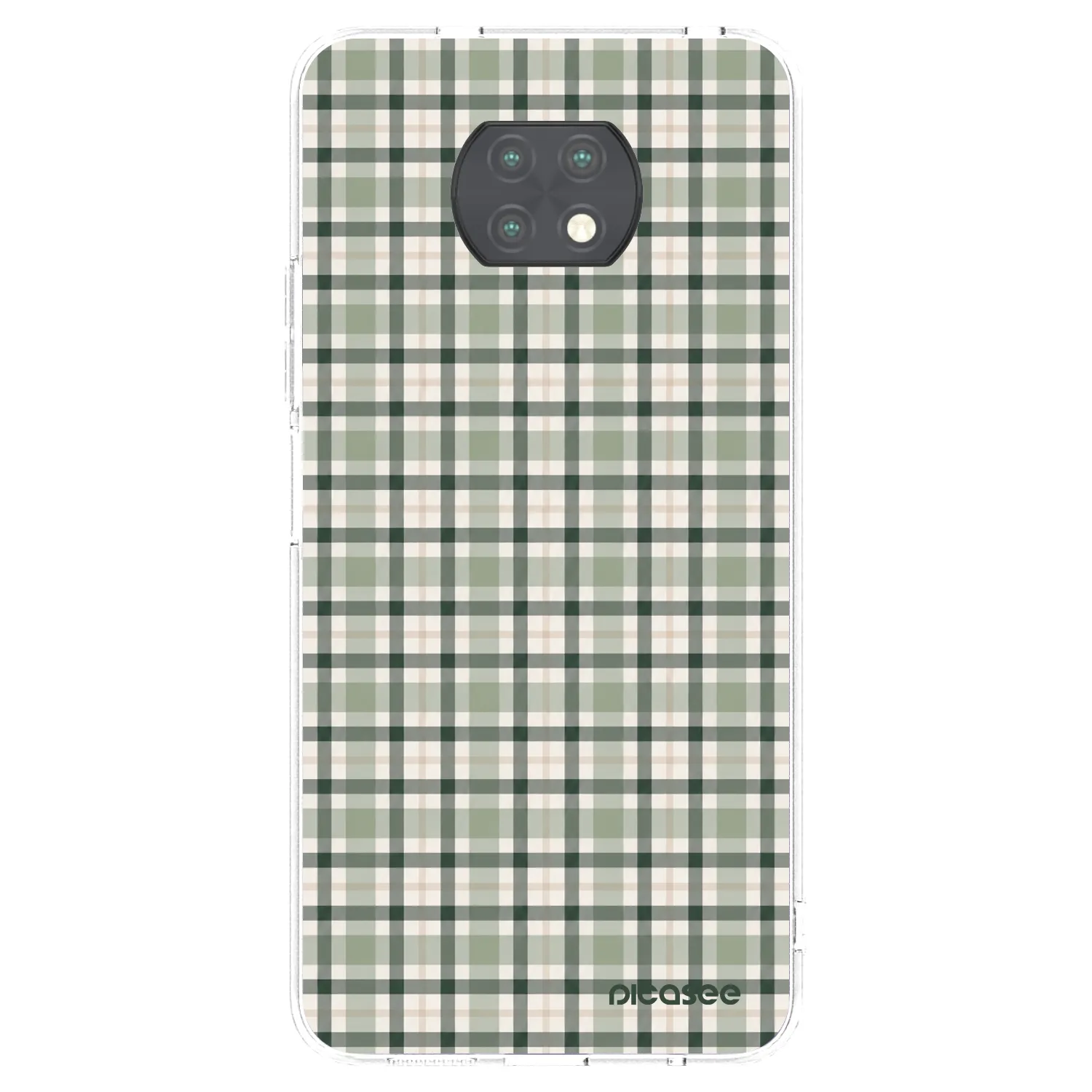 Picasee silikónový prehľadný obal pre Xiaomi Redmi Note 9T - Sage Tartan