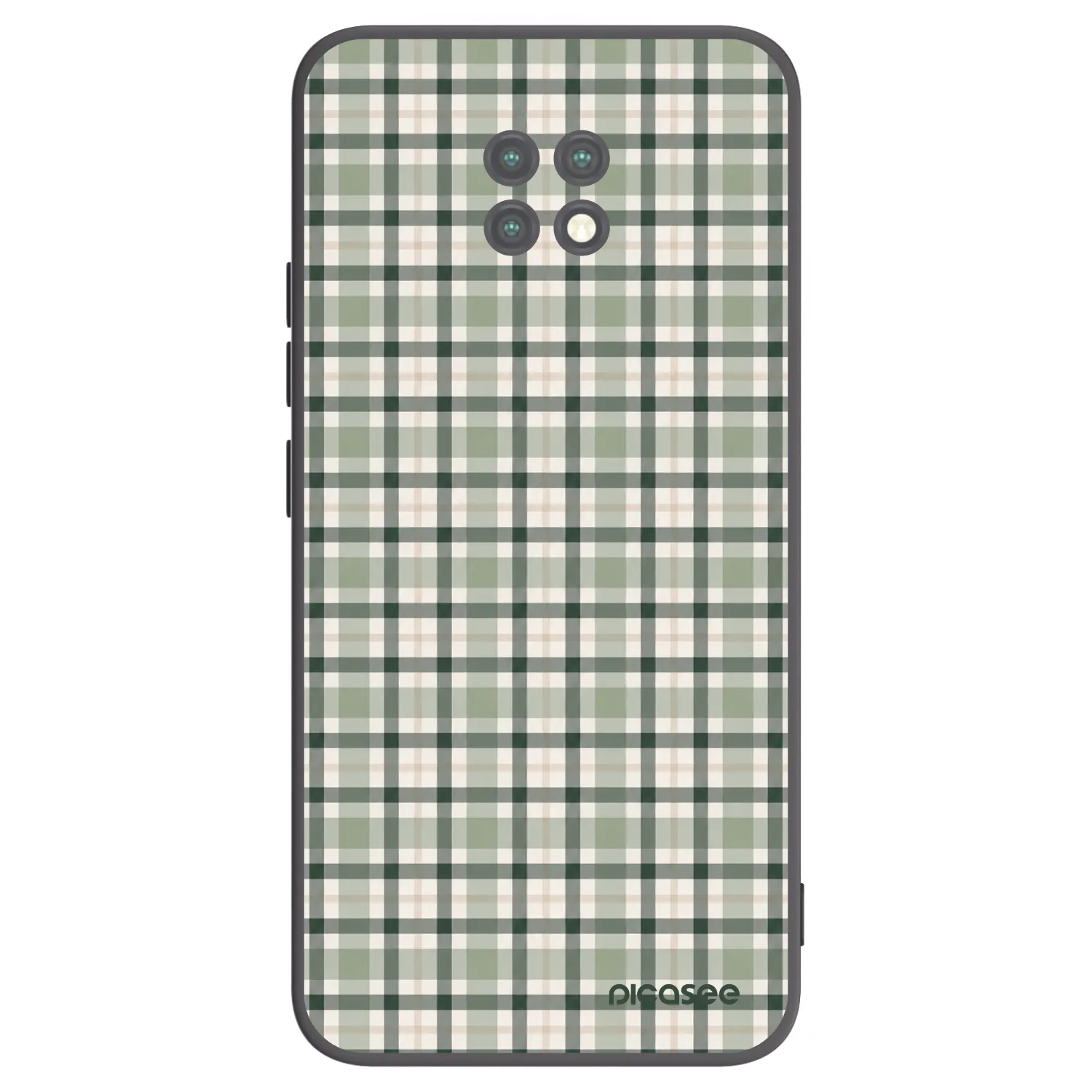 Picasee silikónový čierny obal pre Xiaomi Redmi Note 9T - Sage Tartan