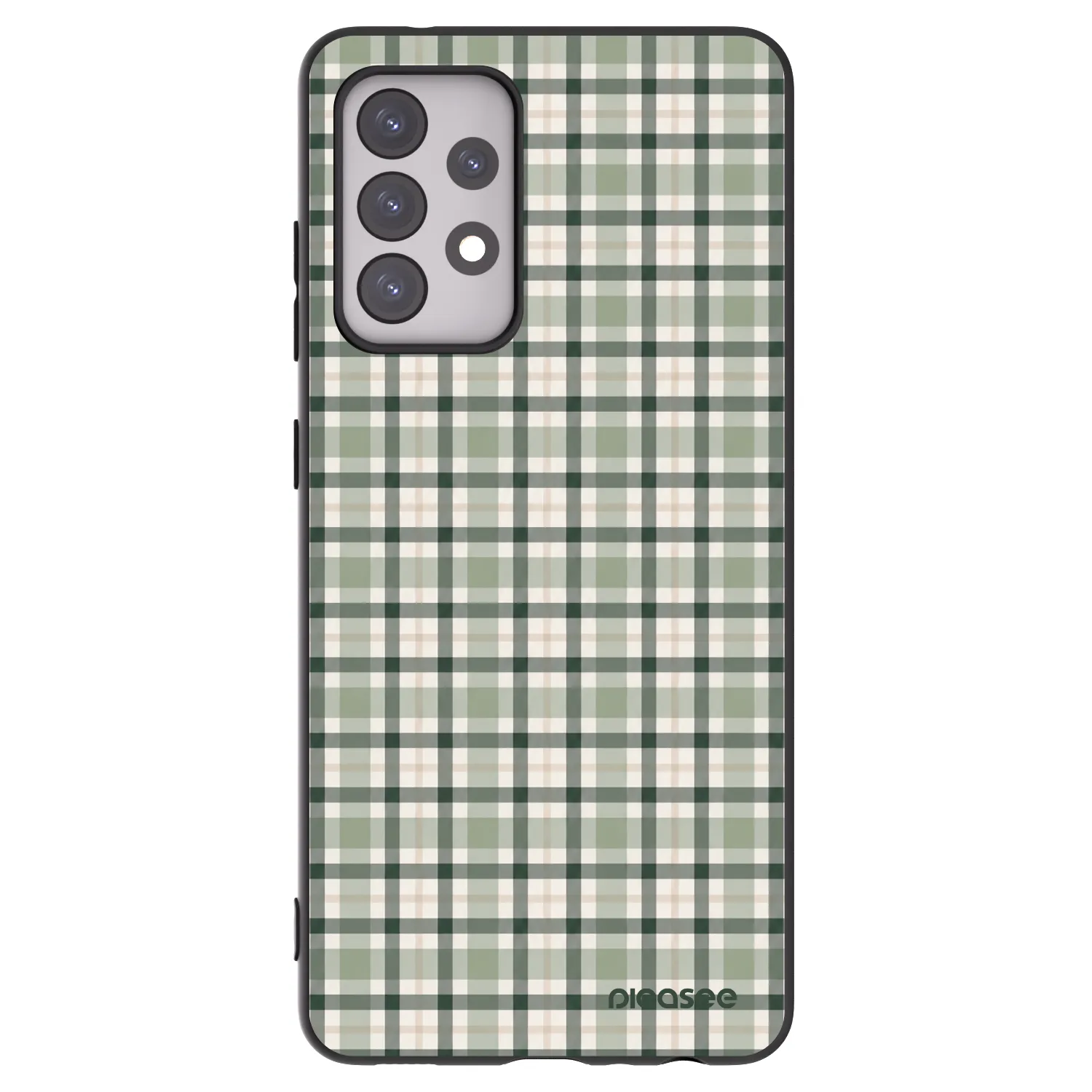 Picasee silikónový čierny obal pre Samsung Galaxy A52s 5G A528B - Sage Tartan