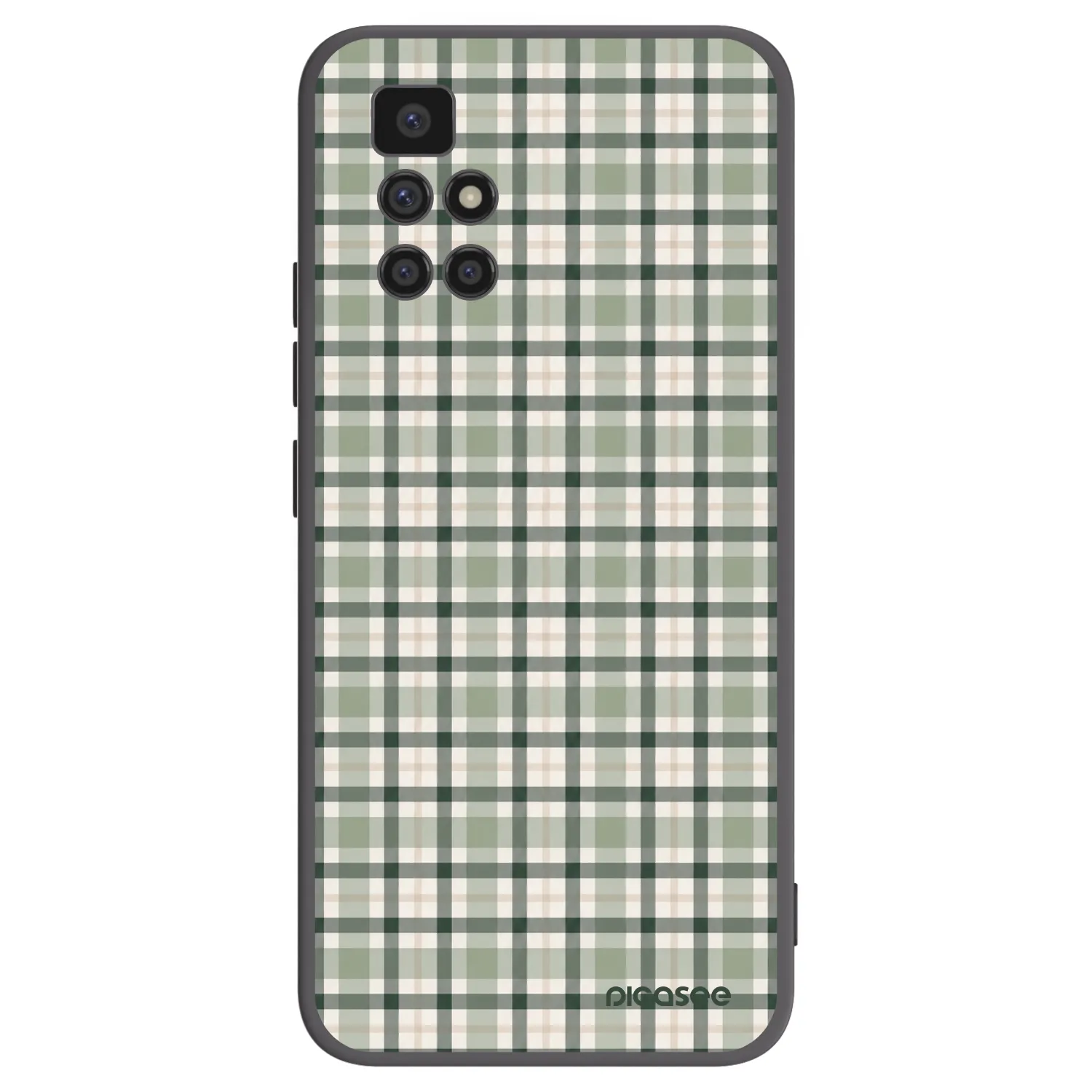 Picasee silikónový čierny obal pre Xiaomi Redmi 10 - Sage Tartan
