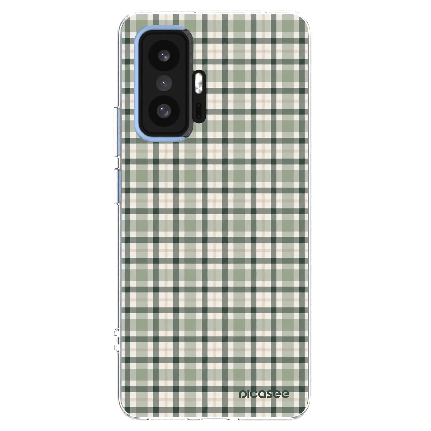 Picasee silikónový prehľadný obal pre Xiaomi 11T - Sage Tartan