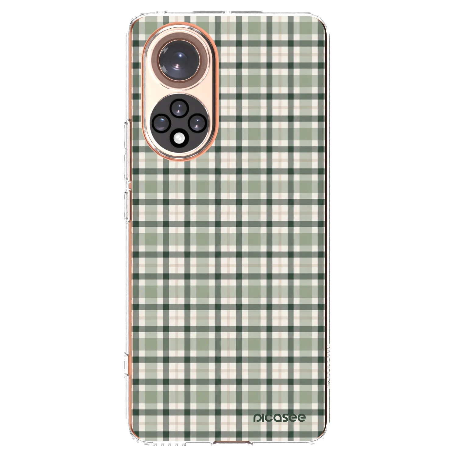 Picasee silikónový prehľadný obal pre Honor 50 5G - Sage Tartan