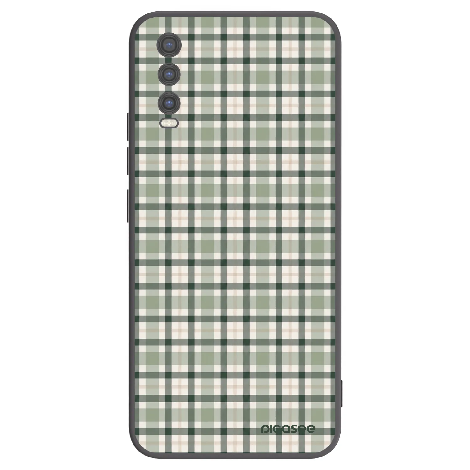 Picasee silikónový čierny obal pre Vivo Y20s - Sage Tartan