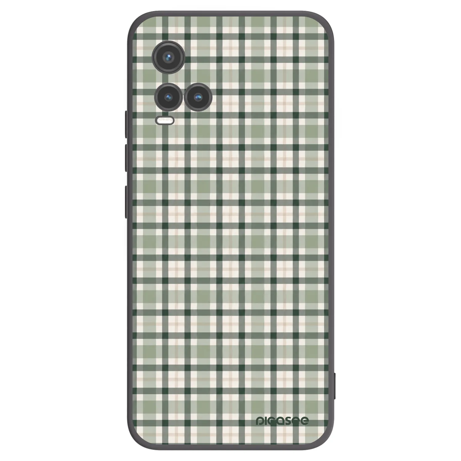 Picasee silikónový čierny obal pre Vivo Y33s - Sage Tartan