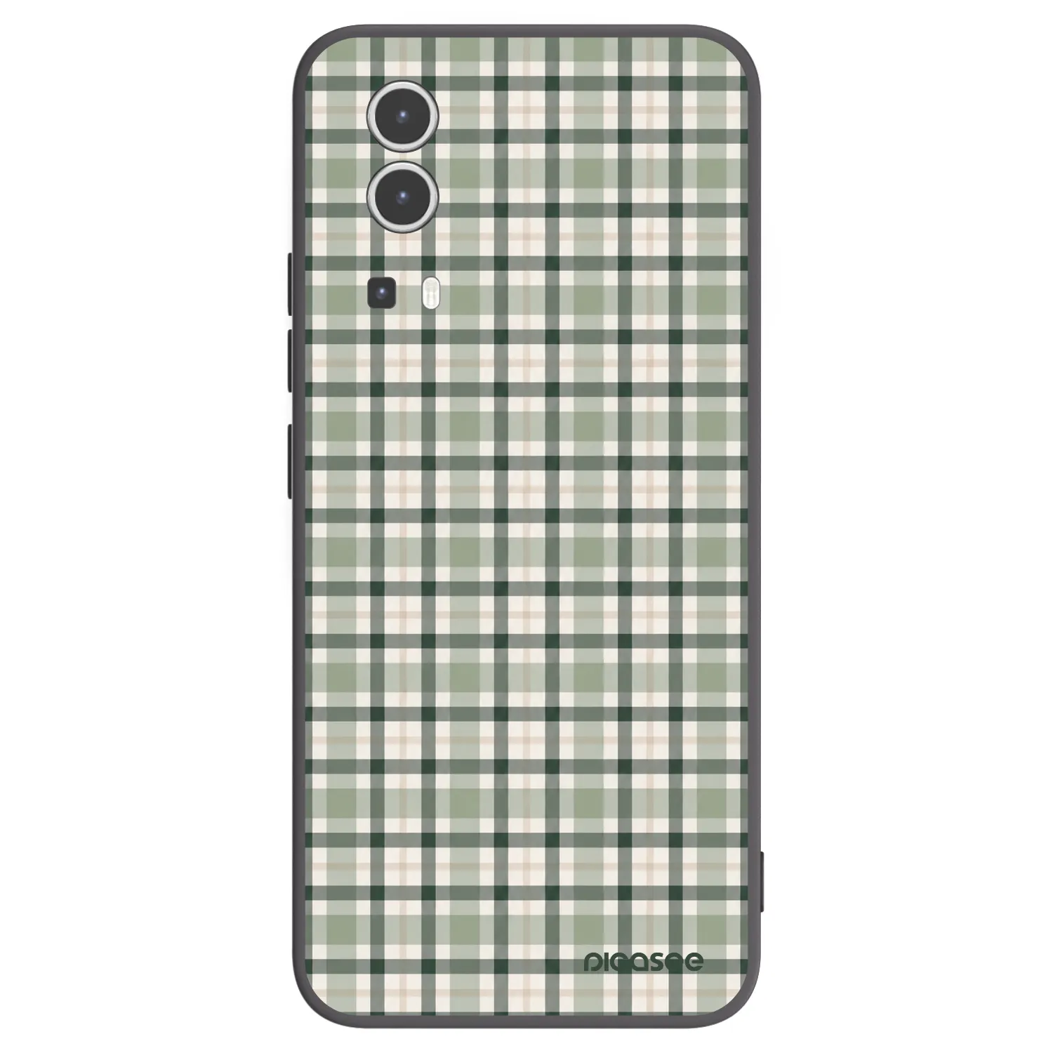 Picasee silikónový čierny obal pre Vivo Y72 5G - Sage Tartan