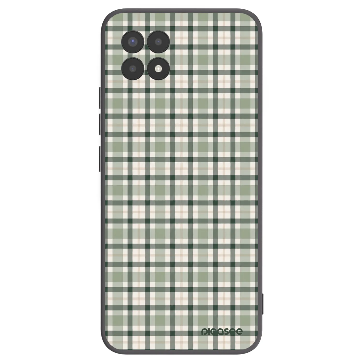 Picasee silikónový čierny obal pre Realme 8i - Sage Tartan
