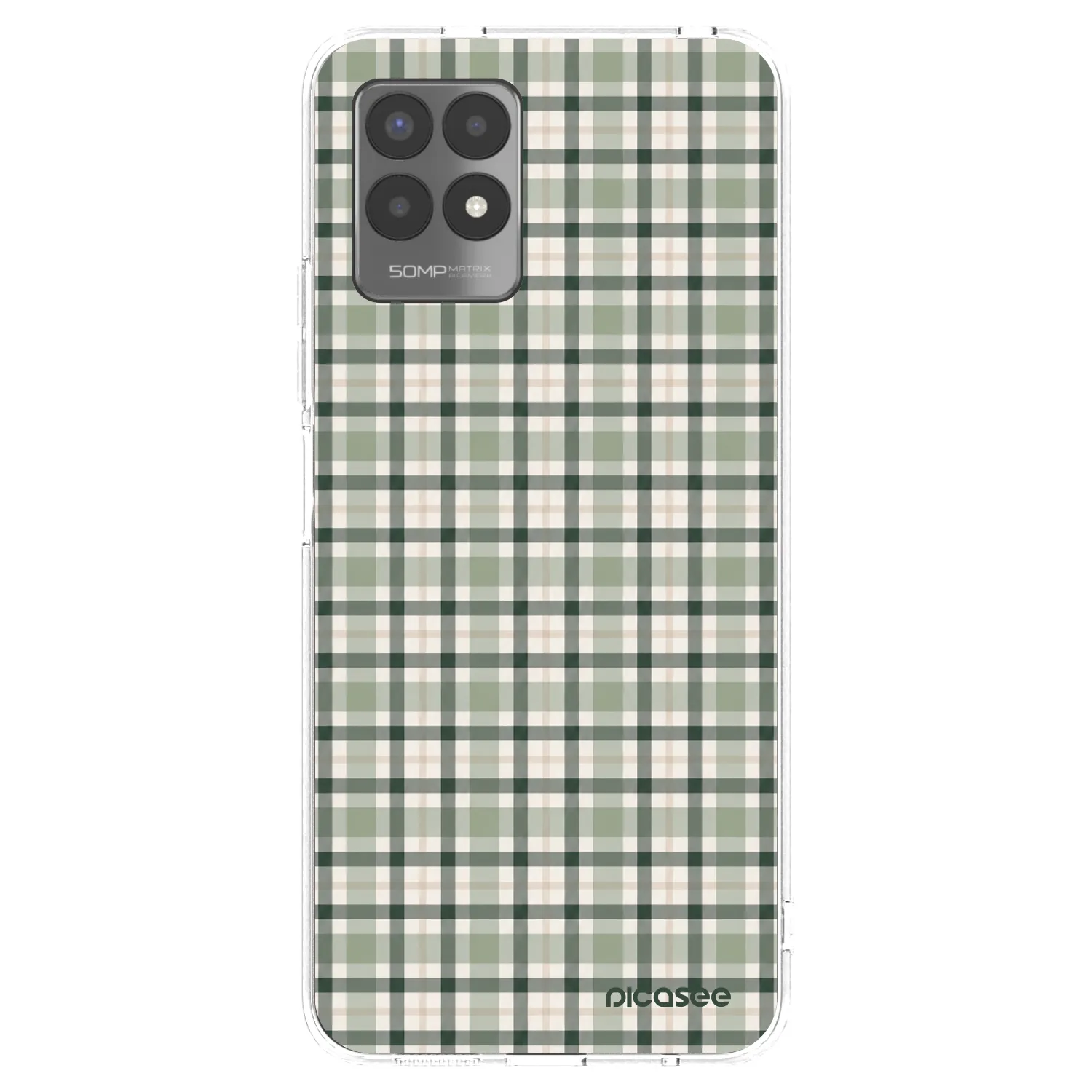 Picasee silikónový prehľadný obal pre Realme 8i - Sage Tartan