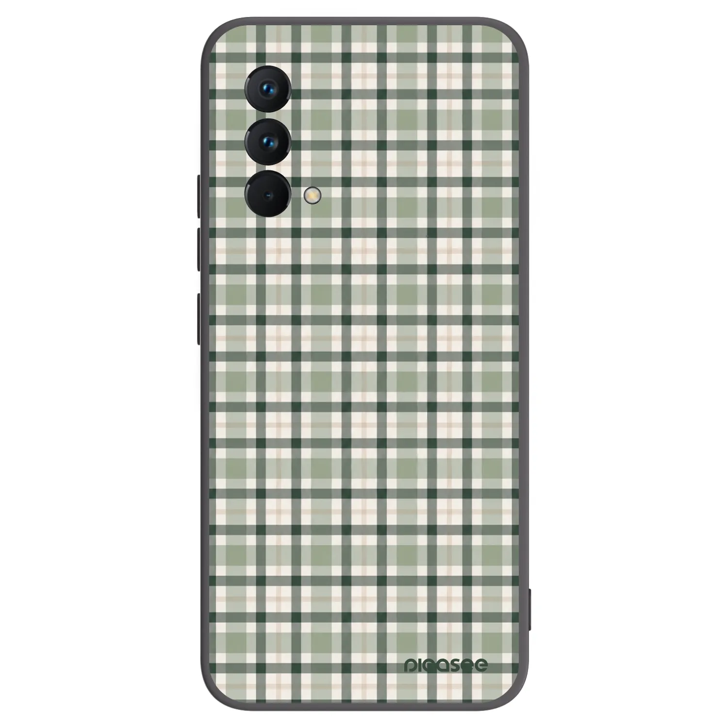 Picasee silikónový čierny obal pre Realme GT Master Edition 5G - Sage Tartan