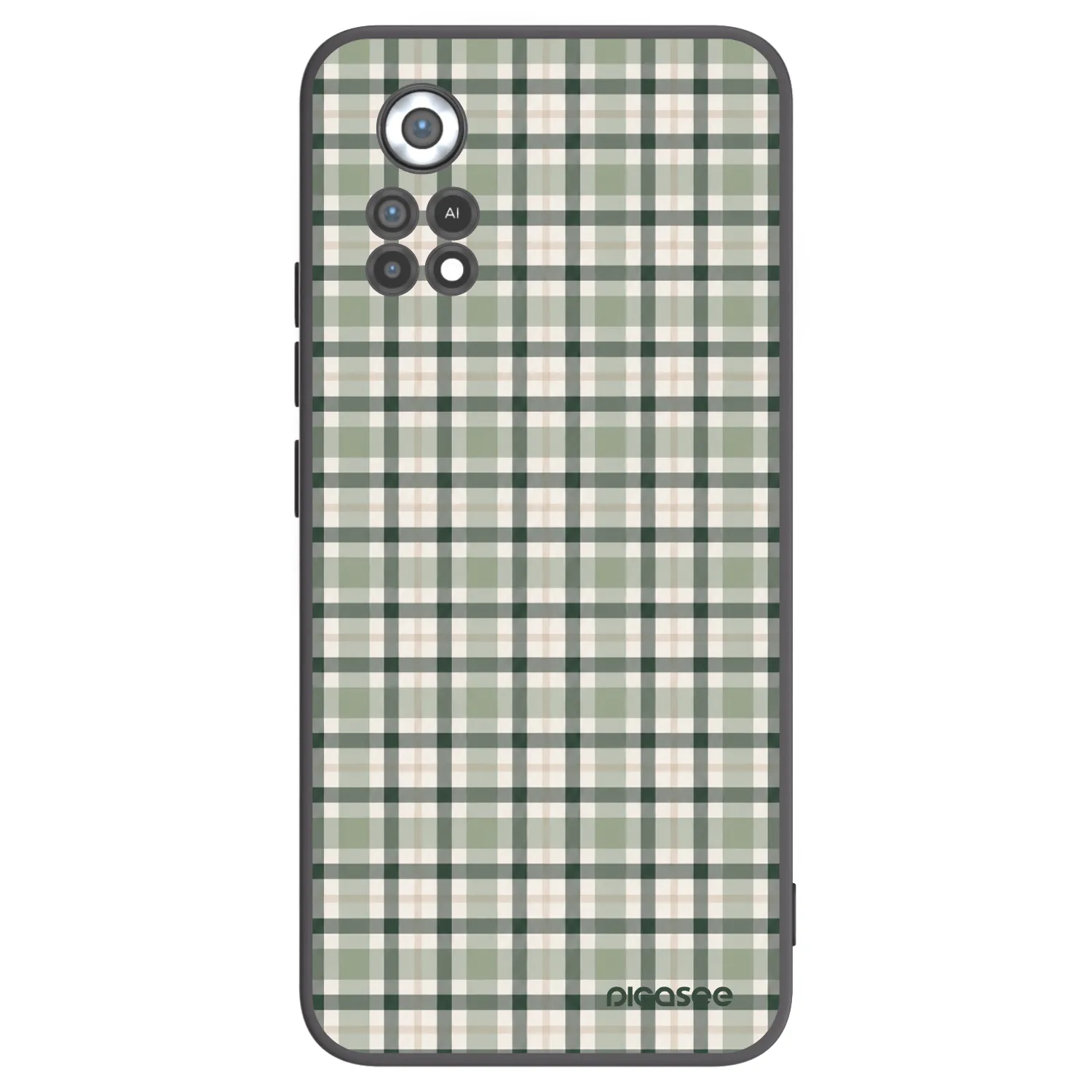 Picasee silikónový čierny obal pre Xiaomi Poco X4 Pro 5G - Sage Tartan