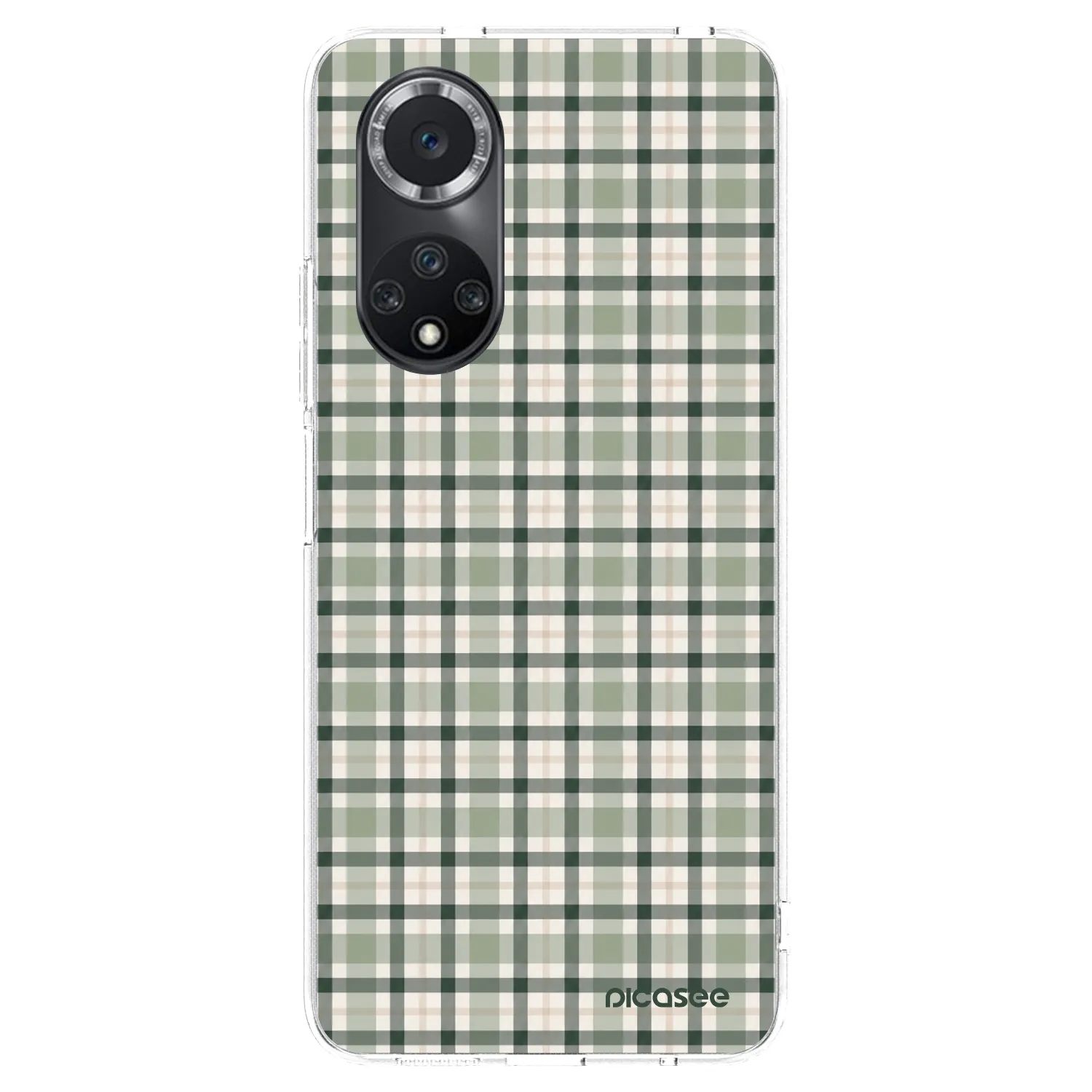 Picasee silikónový prehľadný obal pre Huawei Nova 9 SE - Sage Tartan