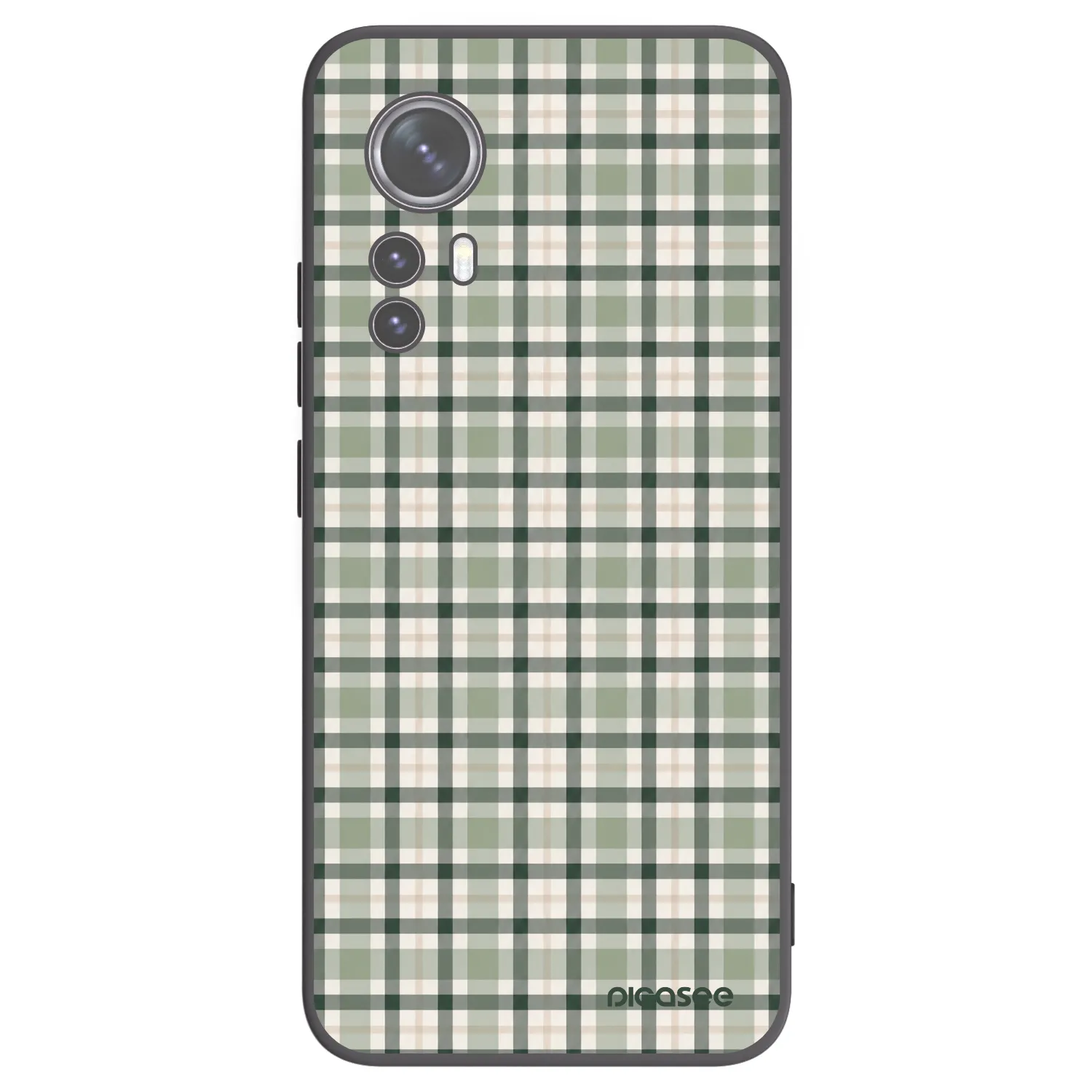 Picasee silikónový čierny obal pre Xiaomi 12 - Sage Tartan