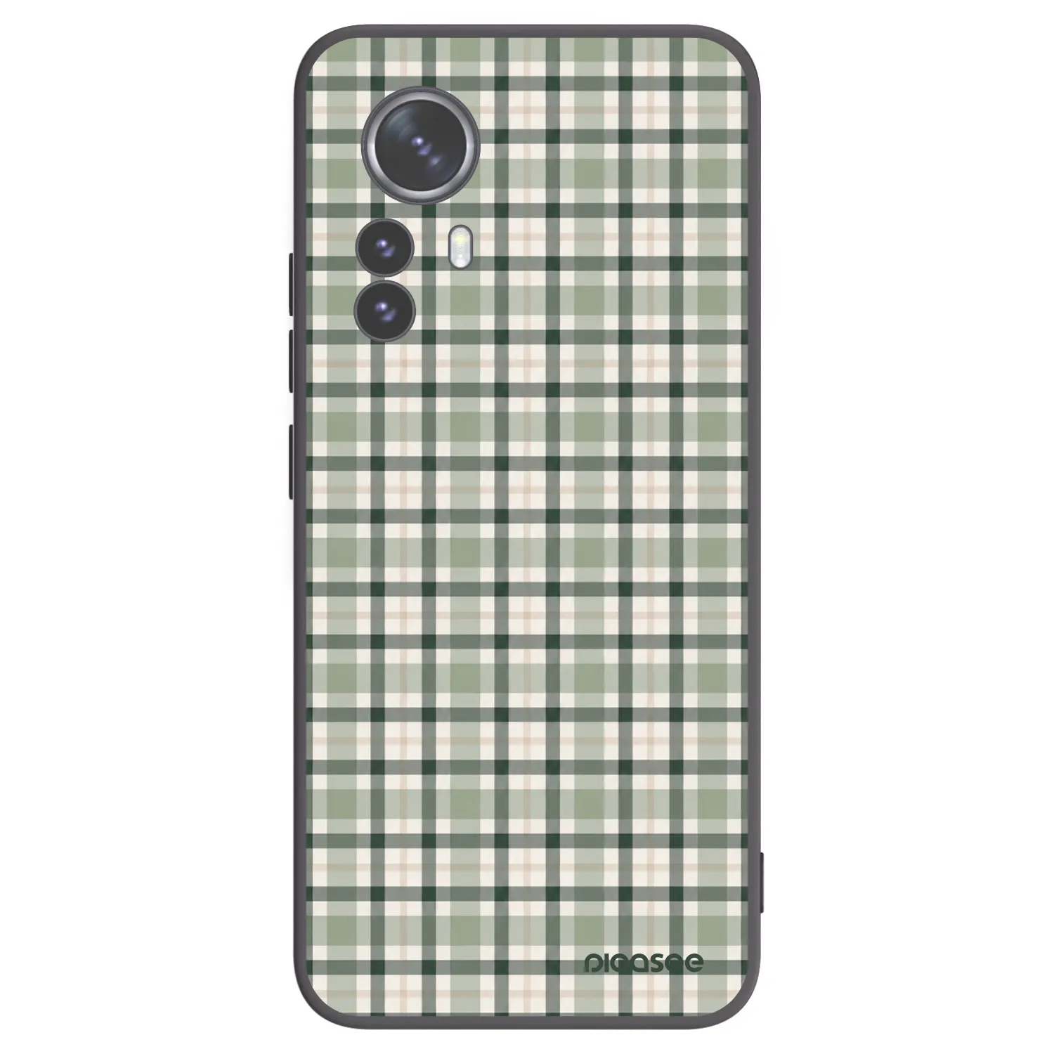 Picasee silikónový čierny obal pre Xiaomi 12 Pro - Sage Tartan