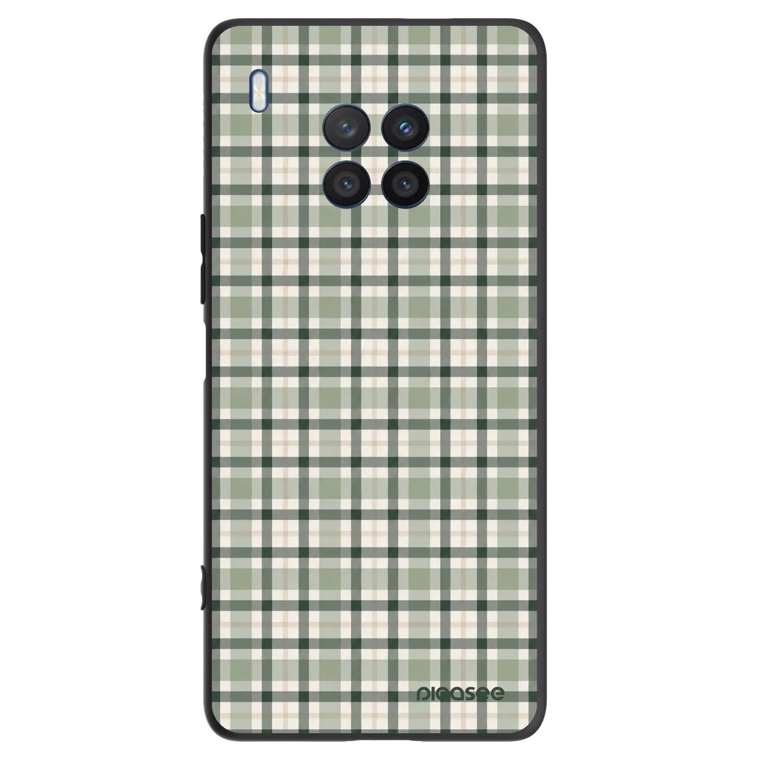 Picasee silikónový čierny obal pre Honor 50 Lite - Sage Tartan