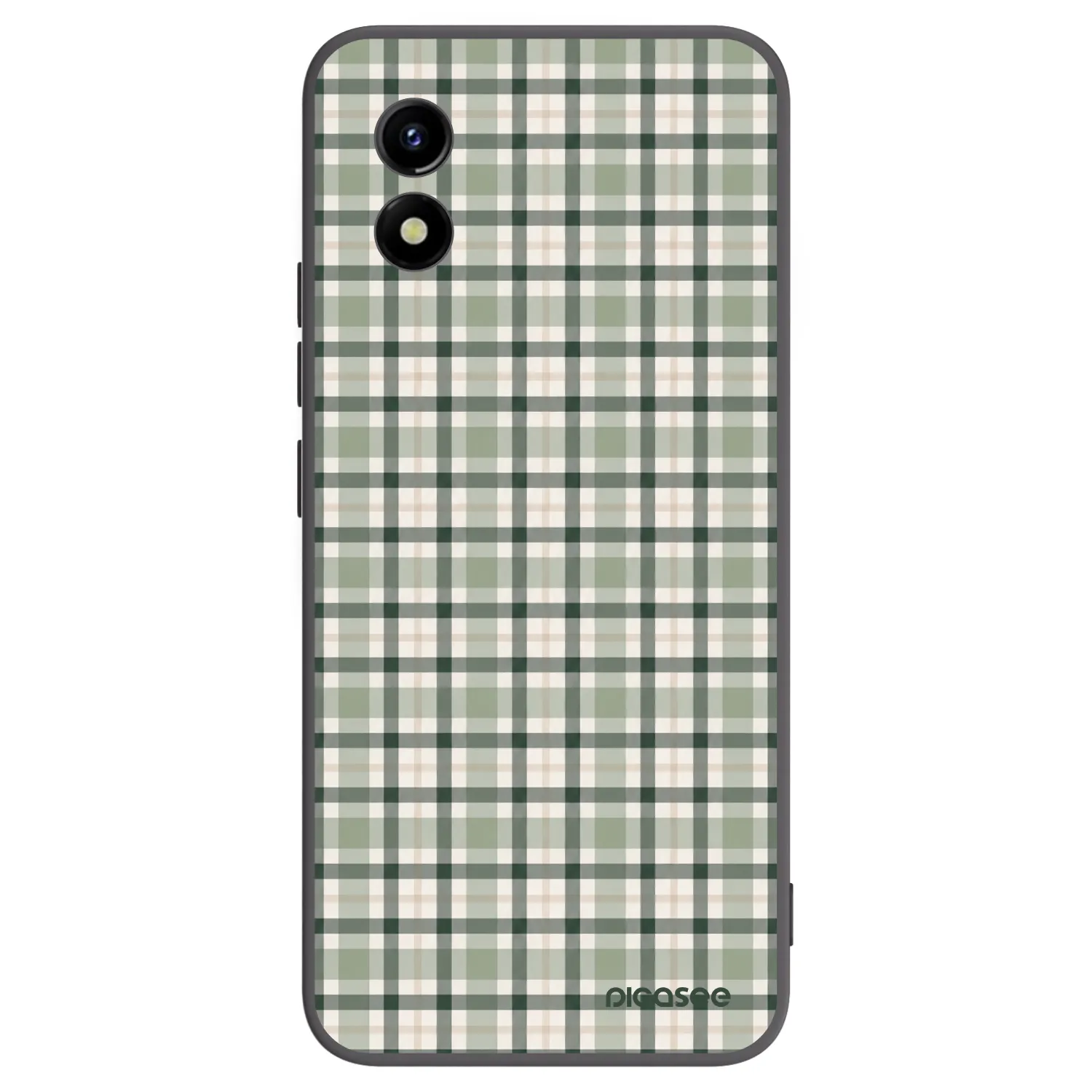 Picasee silikónový čierny obal pre Vivo Y01 - Sage Tartan