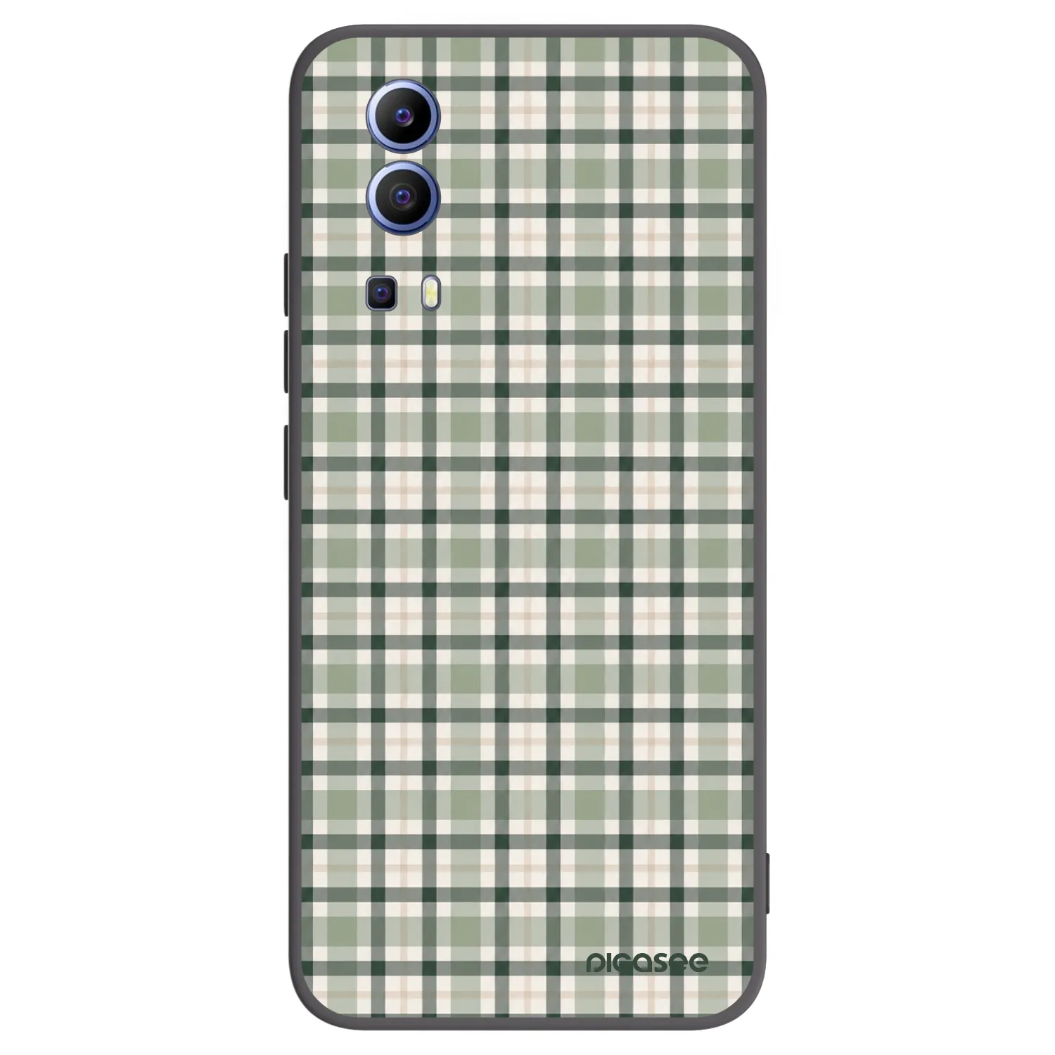 Picasee silikónový čierny obal pre Vivo Y52 5G - Sage Tartan