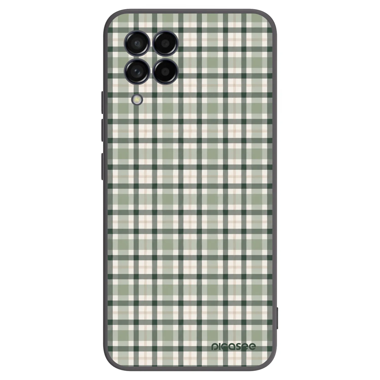 Picasee silikónový čierny obal pre Samsung Galaxy M53 5G - Sage Tartan