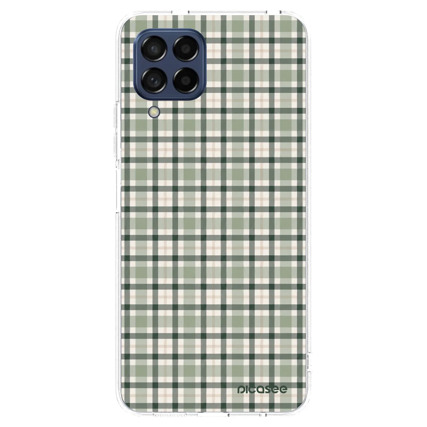 Picasee silikónový prehľadný obal pre Samsung Galaxy M53 5G - Sage Tartan