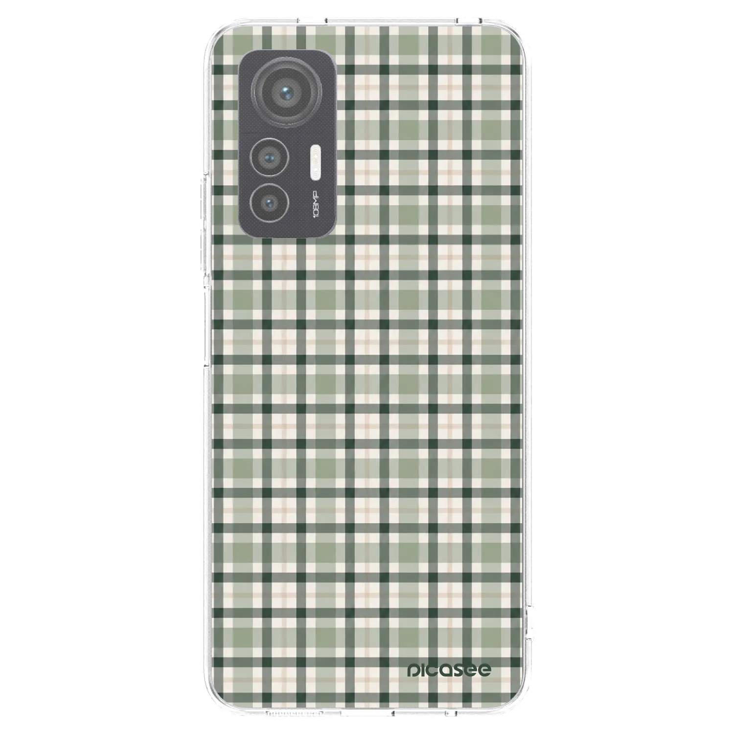 Picasee silikónový prehľadný obal pre Xiaomi 12 Lite - Sage Tartan