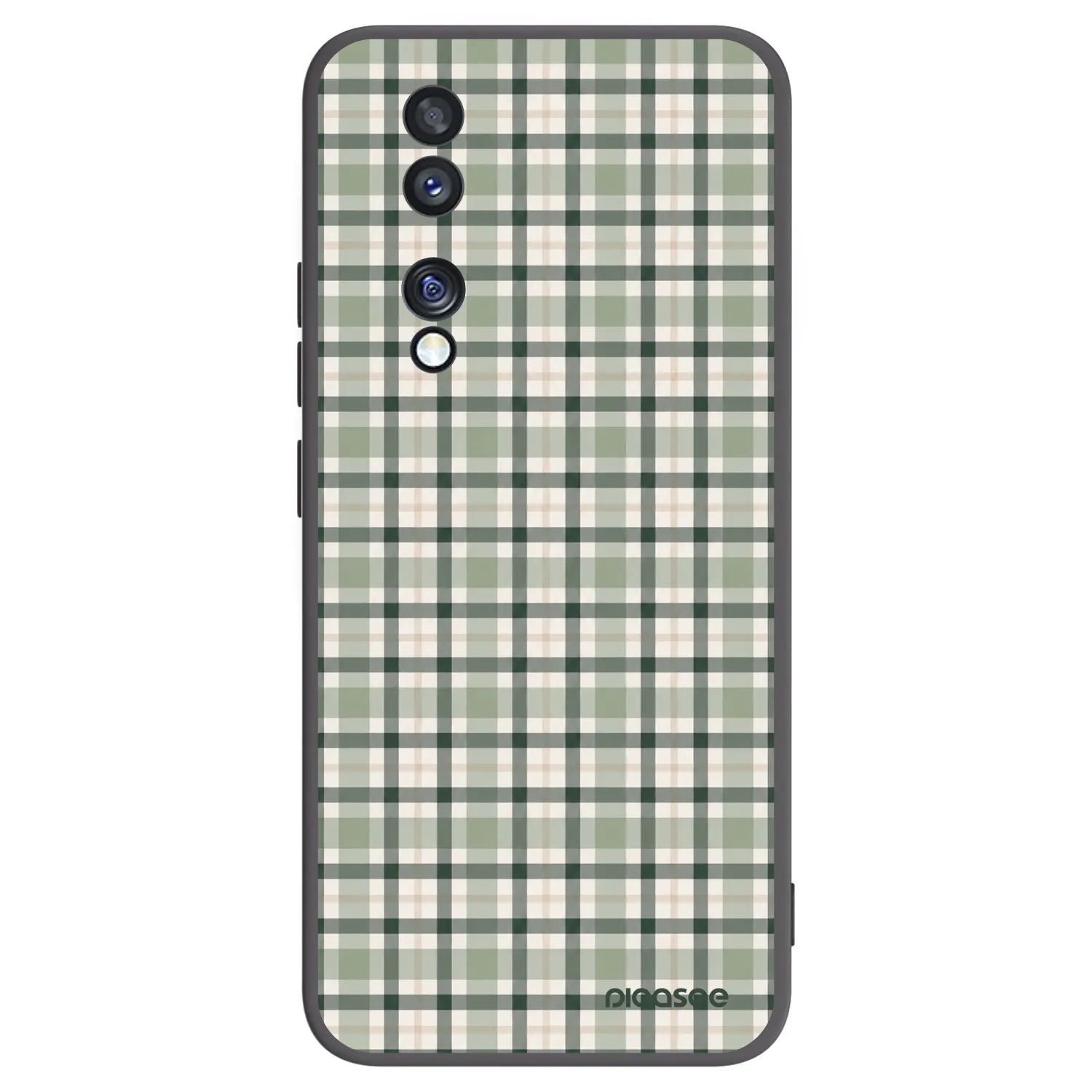 Picasee silikónový čierny obal pre Honor 70 - Sage Tartan