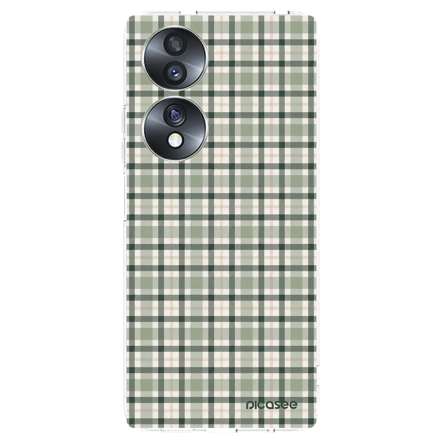 Picasee silikónový prehľadný obal pre Honor 70 - Sage Tartan