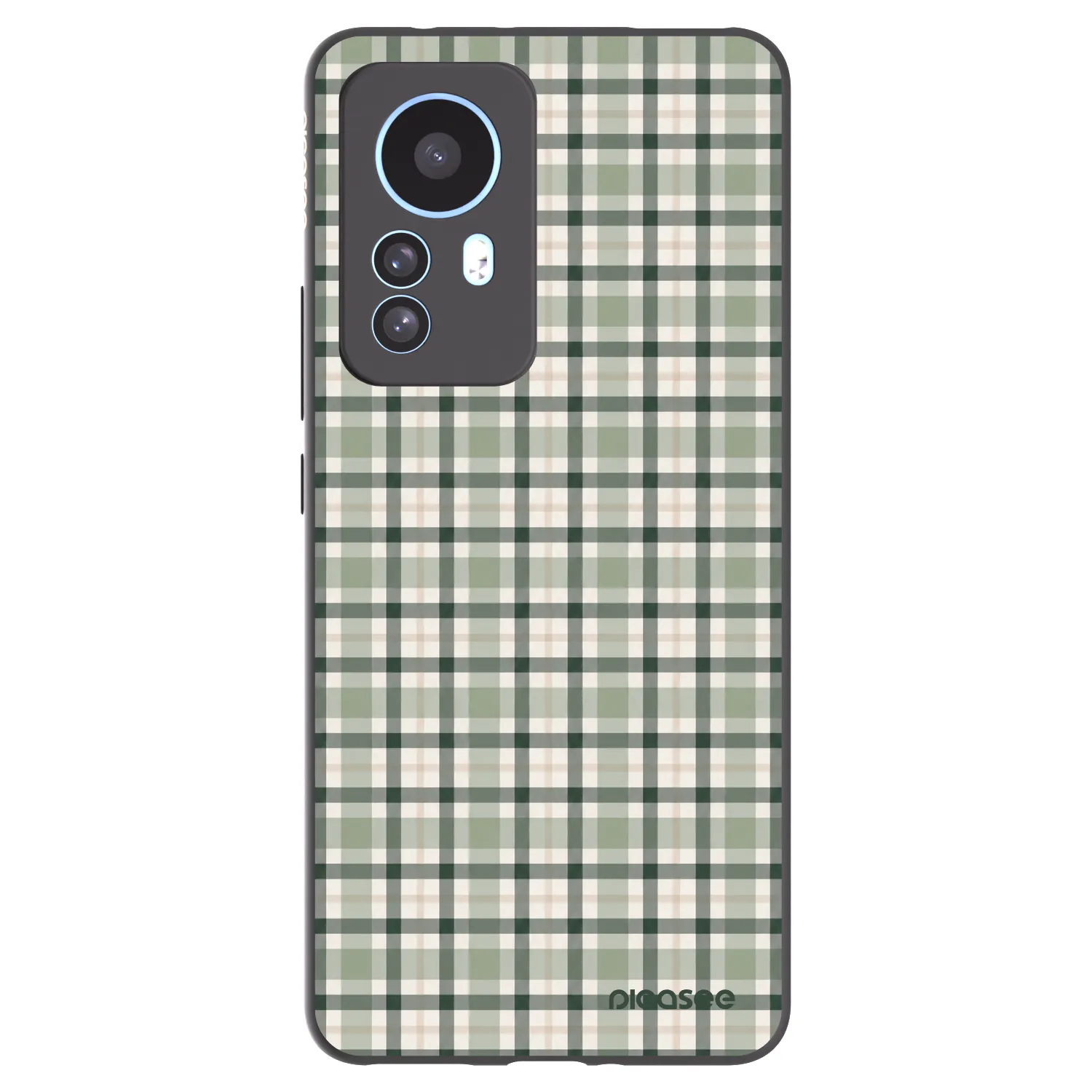 Picasee silikónový čierny obal pre Xiaomi 12T - Sage Tartan