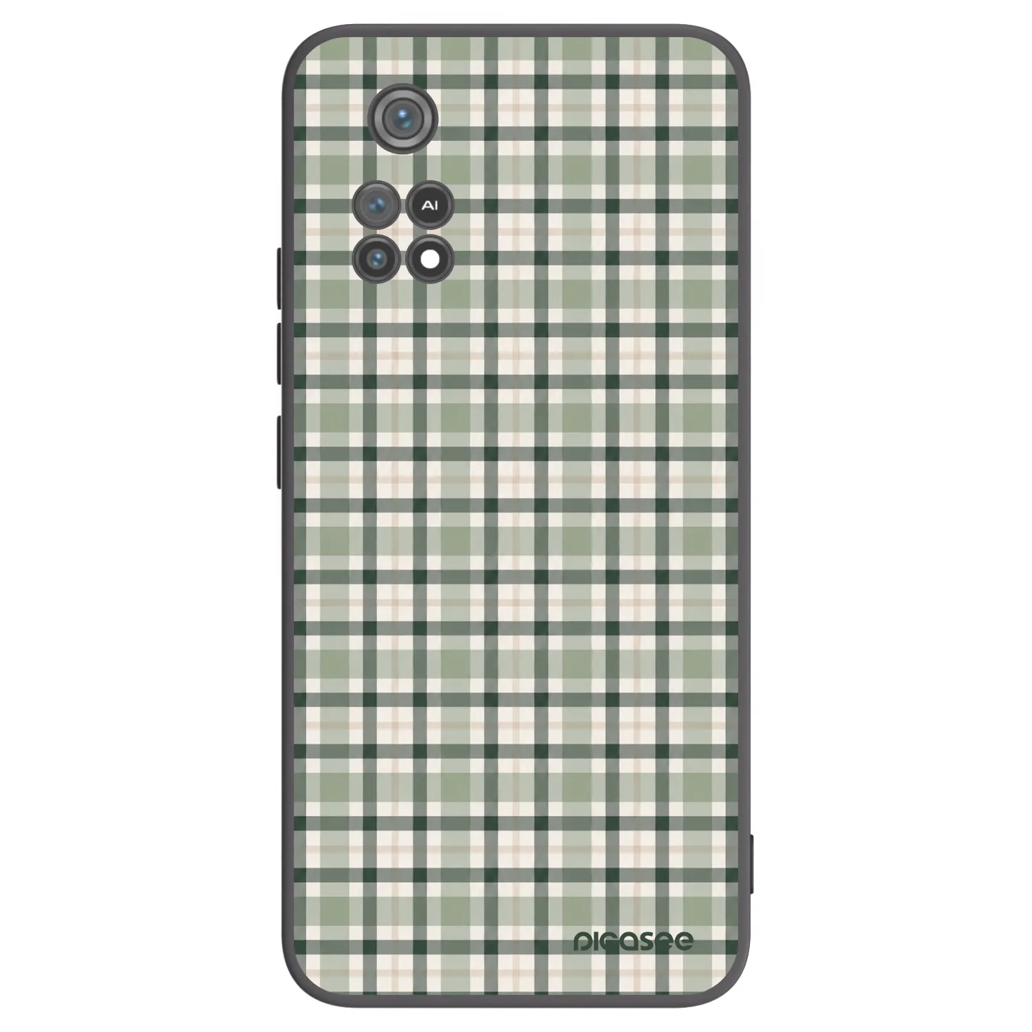 Picasee silikónový čierny obal pre Xiaomi Poco M4 Pro - Sage Tartan