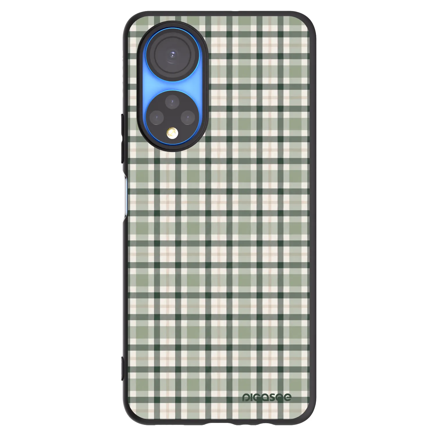 Picasee silikónový čierny obal pre Honor X7 - Sage Tartan