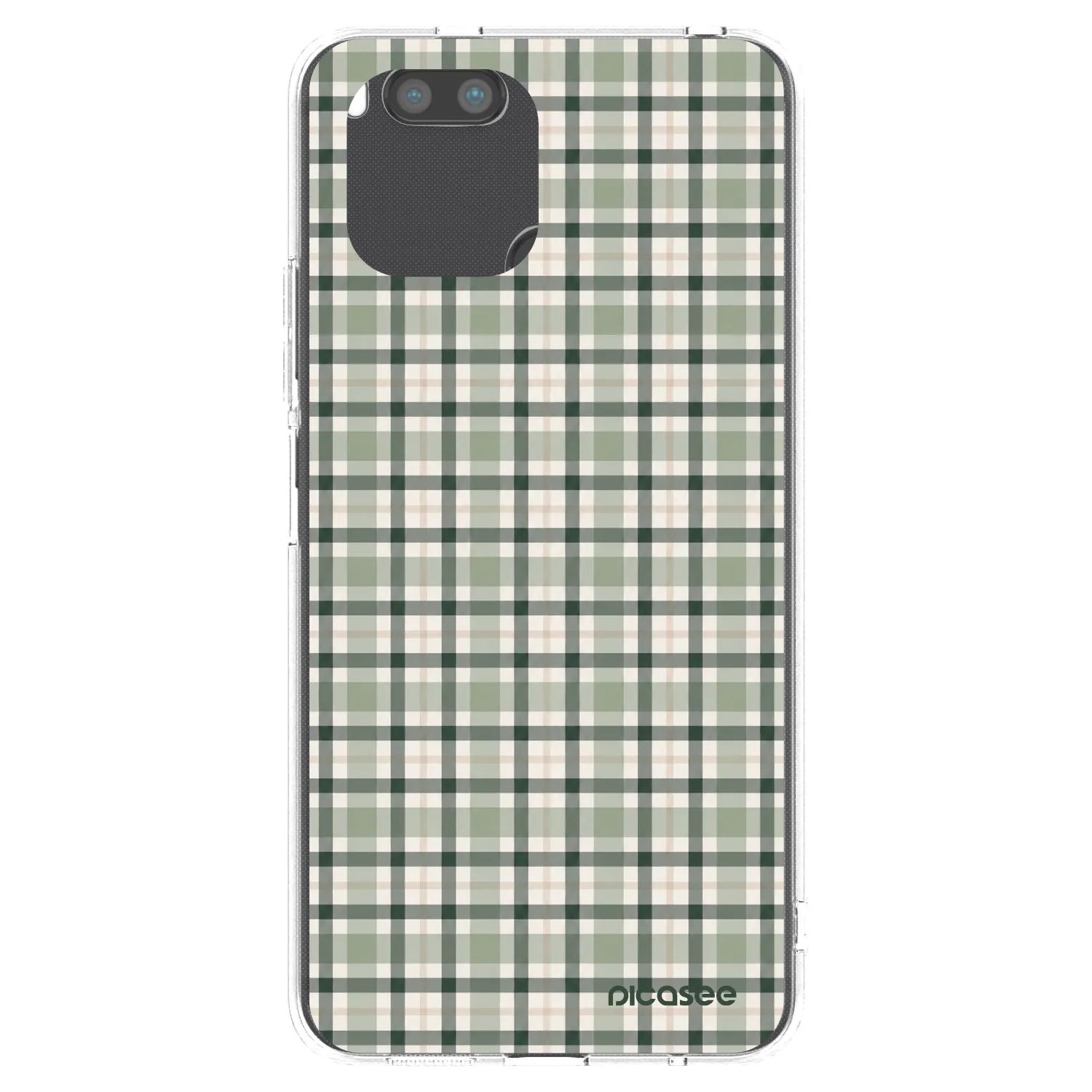 Picasee silikónový prehľadný obal pre Xiaomi Redmi A1 - Sage Tartan