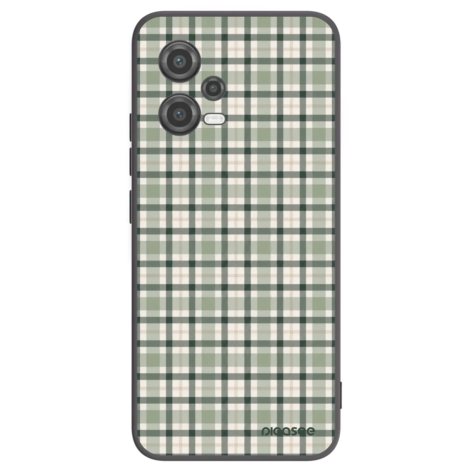 Picasee silikónový čierny obal pre Xiaomi Poco X5 - Sage Tartan