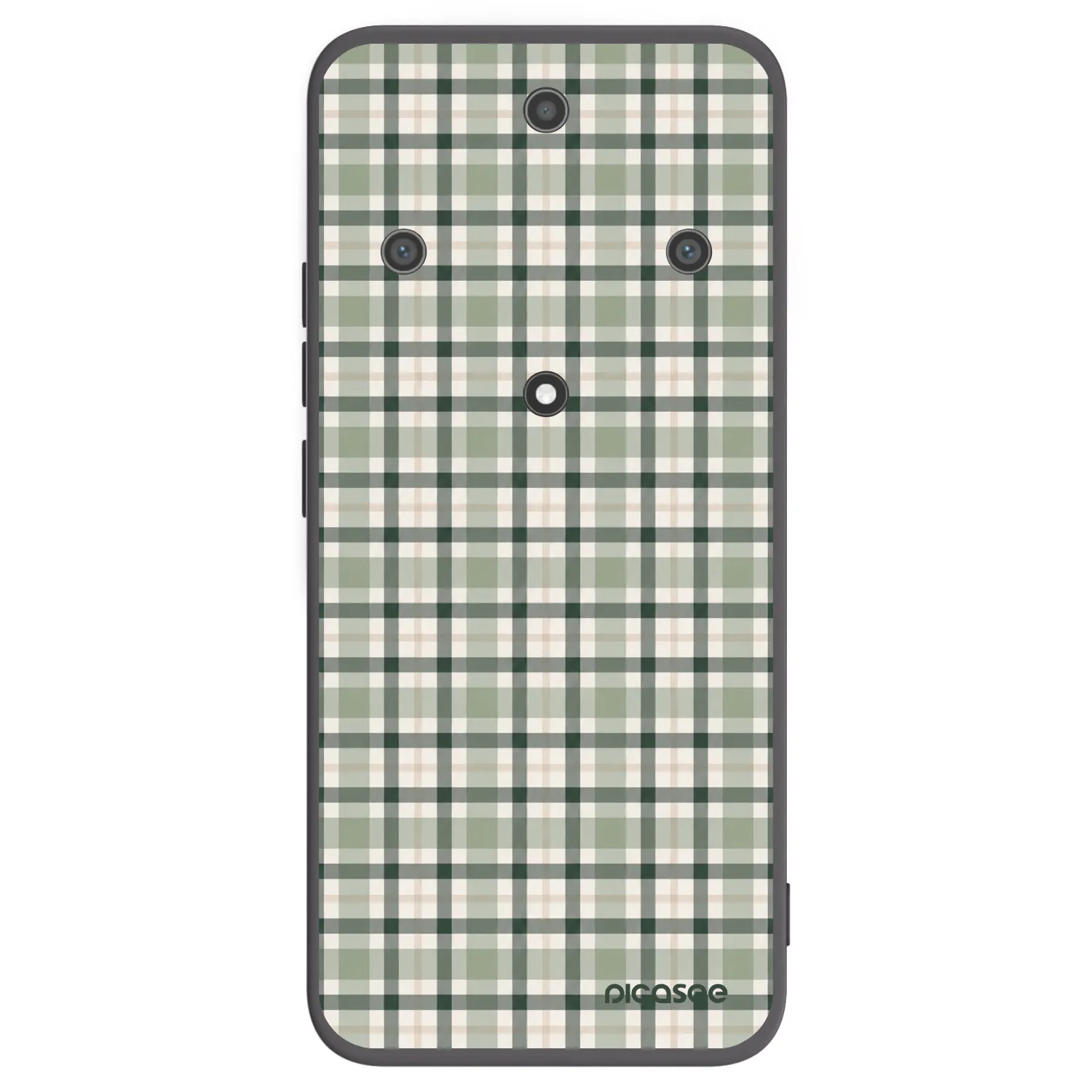 Picasee silikónový čierny obal pre Honor Magic5 Lite 5G - Sage Tartan