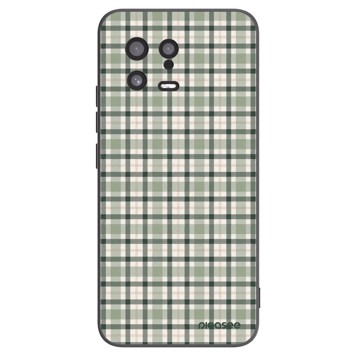 Picasee silikónový čierny obal pre Xiaomi 13 - Sage Tartan