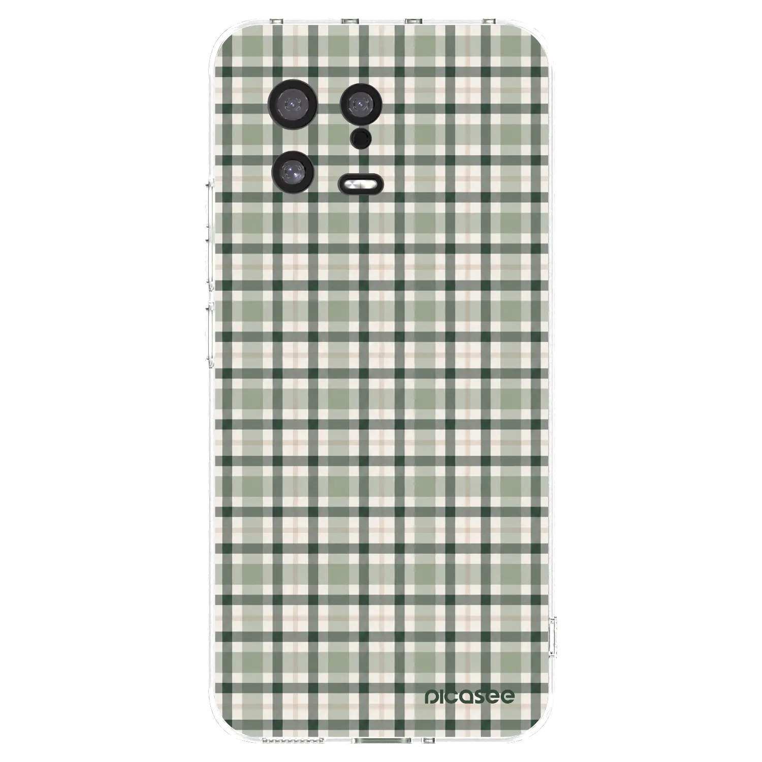 Picasee silikónový prehľadný obal pre Xiaomi 13 - Sage Tartan