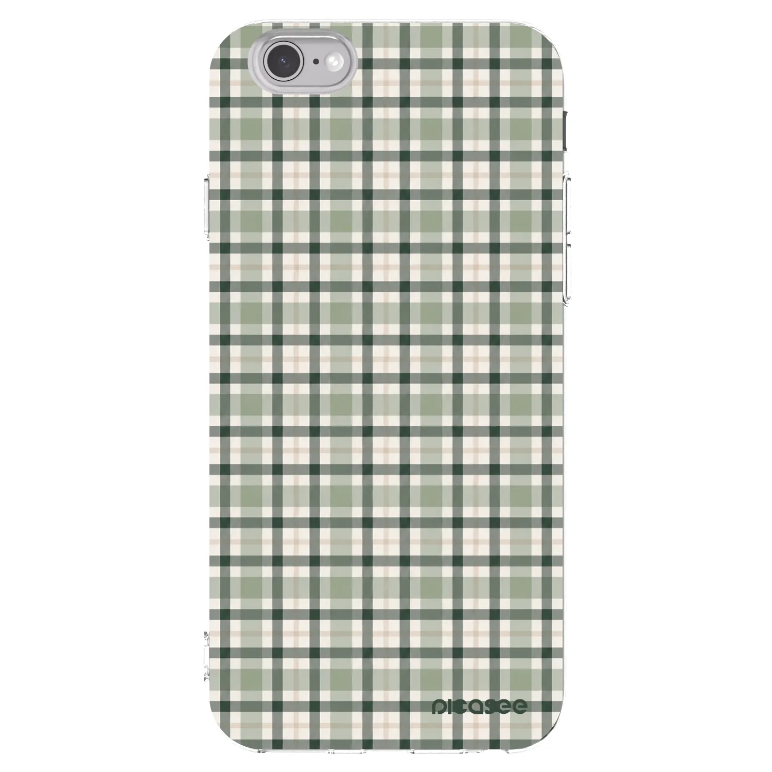Picasee silikónový prehľadný obal pre Apple iPhone 6/6S - Sage Tartan