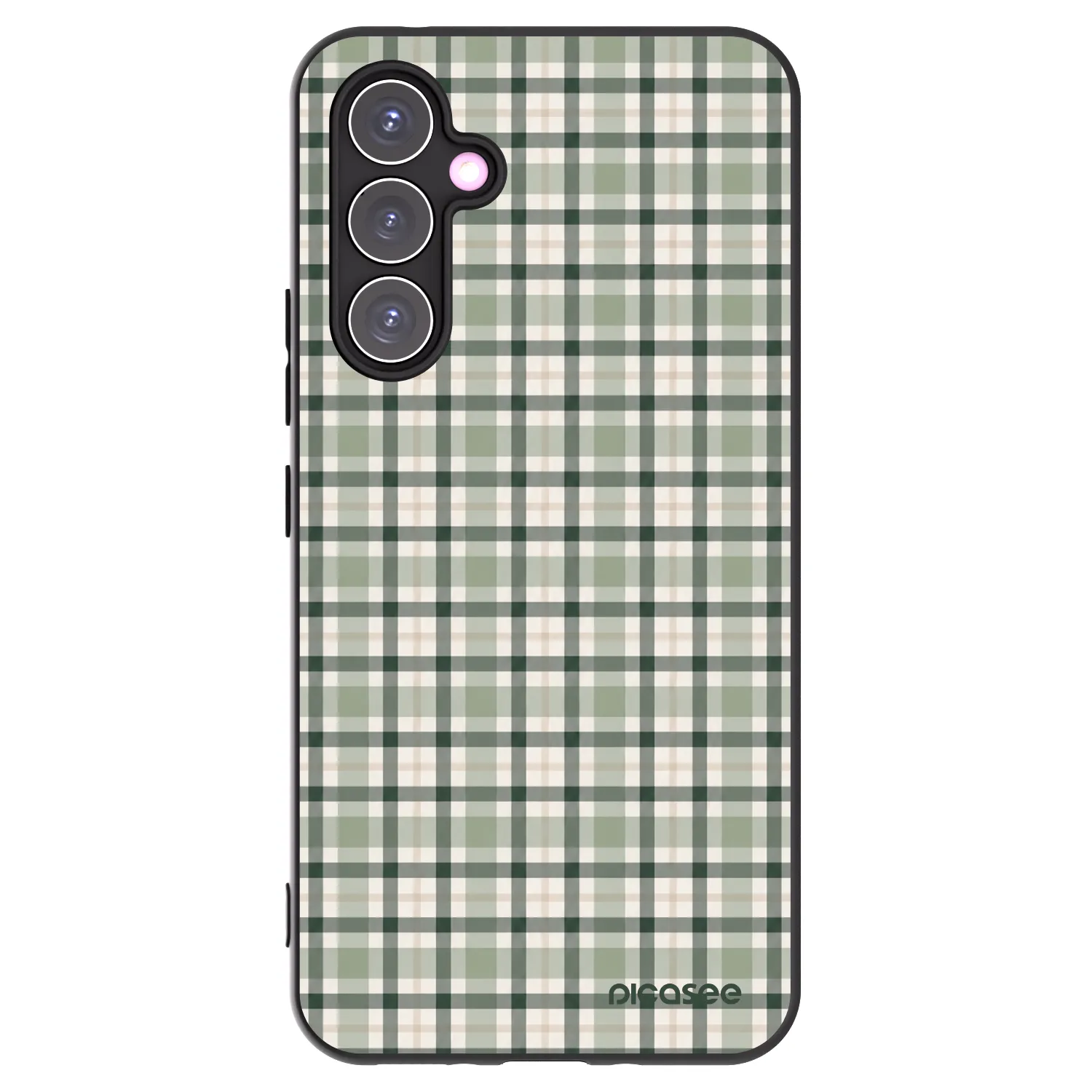 Picasee silikónový čierny obal pre Samsung Galaxy A54 5G A546B - Sage Tartan